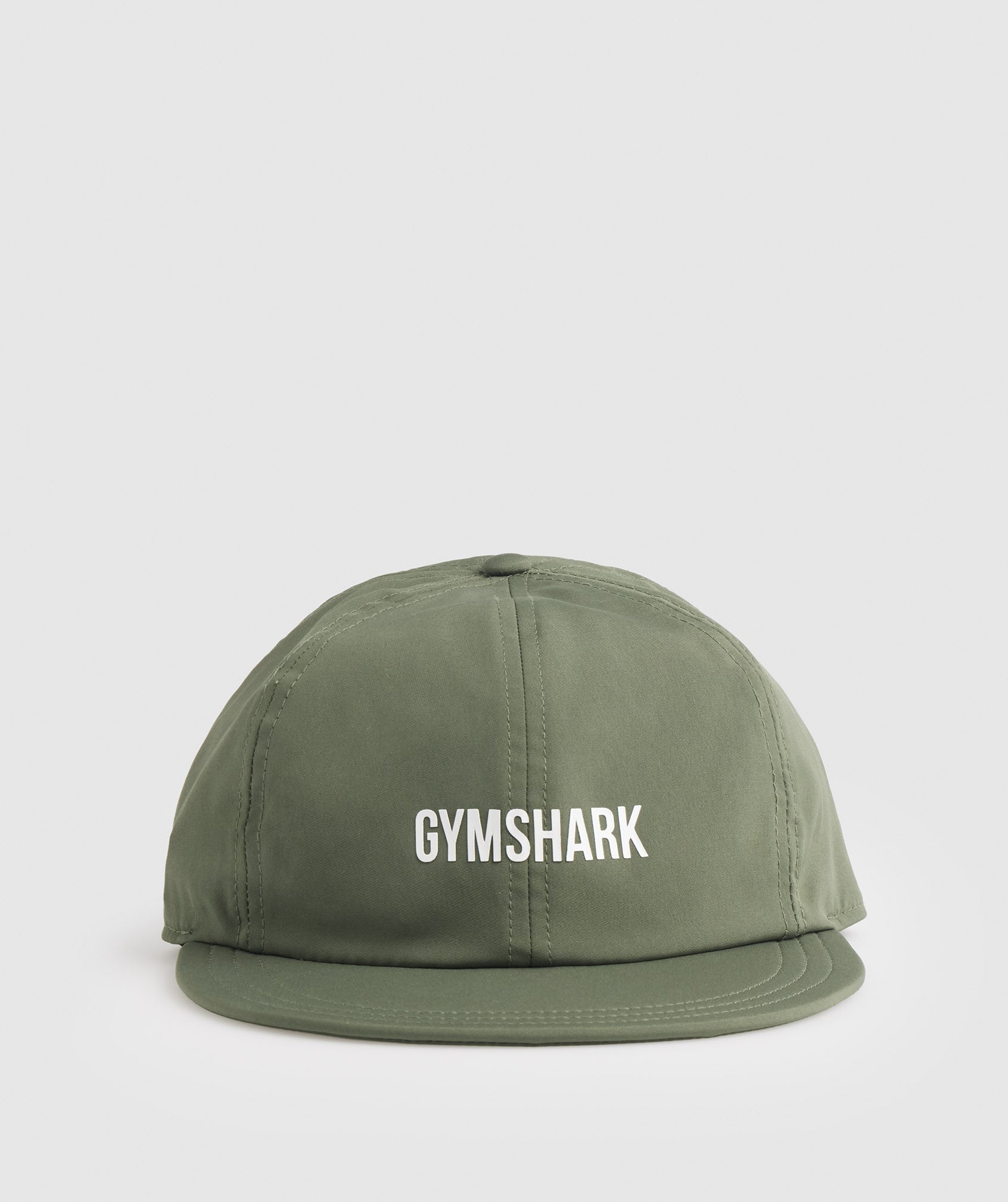 Olive Men's Gymshark Flat Peak Hats | XTWBOZ-205