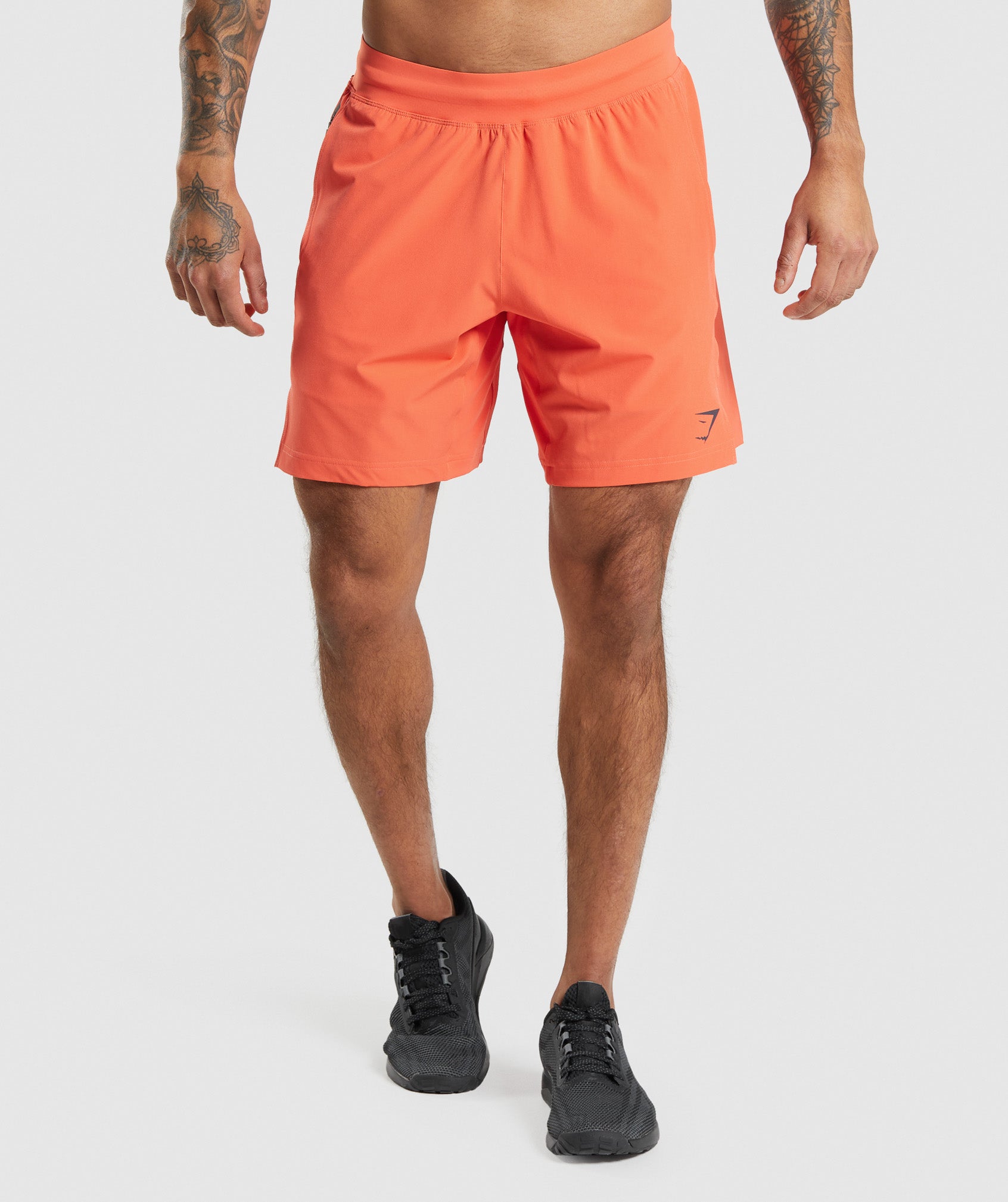 Orange Men's Gymshark Apex 8" Function Shorts | OTSZPY-037