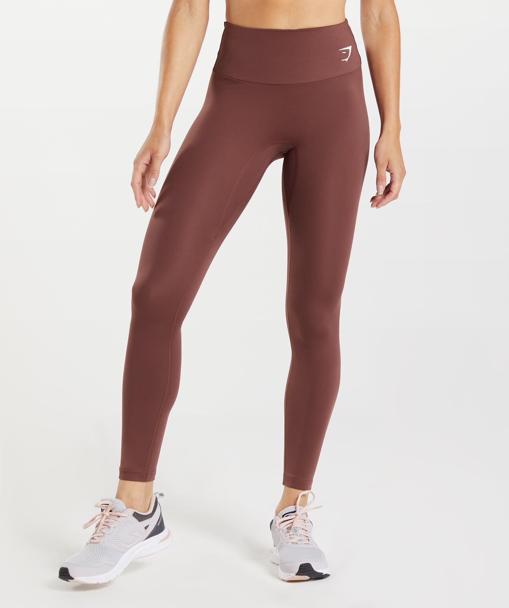 Pink Brown Women's Gymshark Training Leggings | RPTUIK-348