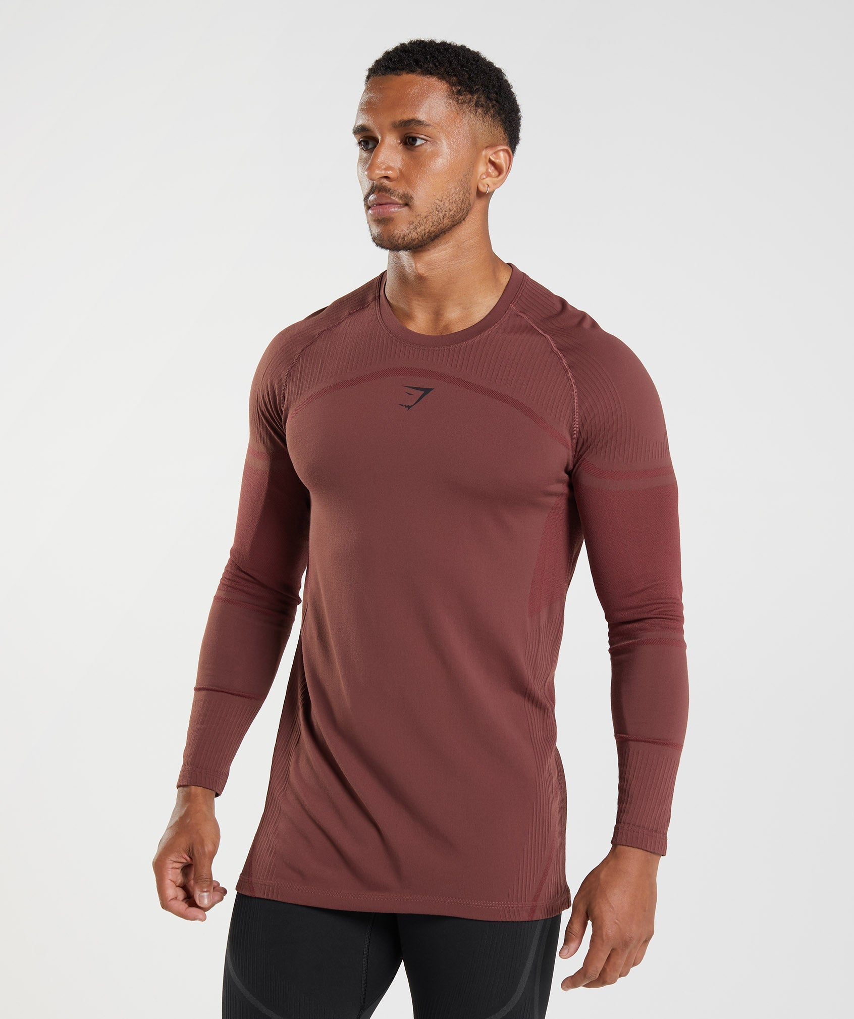 Pink Men's Gymshark 315 Long Sleeve T Shirts | QPDITU-368