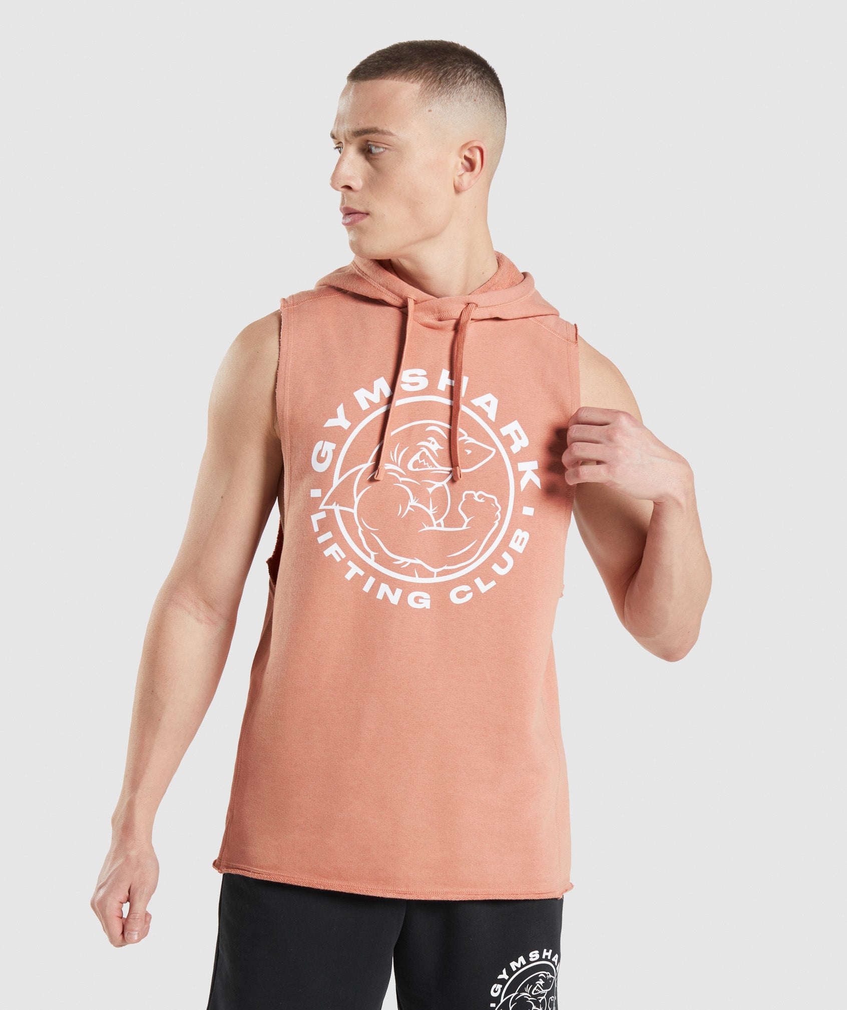 Pink Men's Gymshark Legacy Drop Arm Hoodie | AWVDRX-385