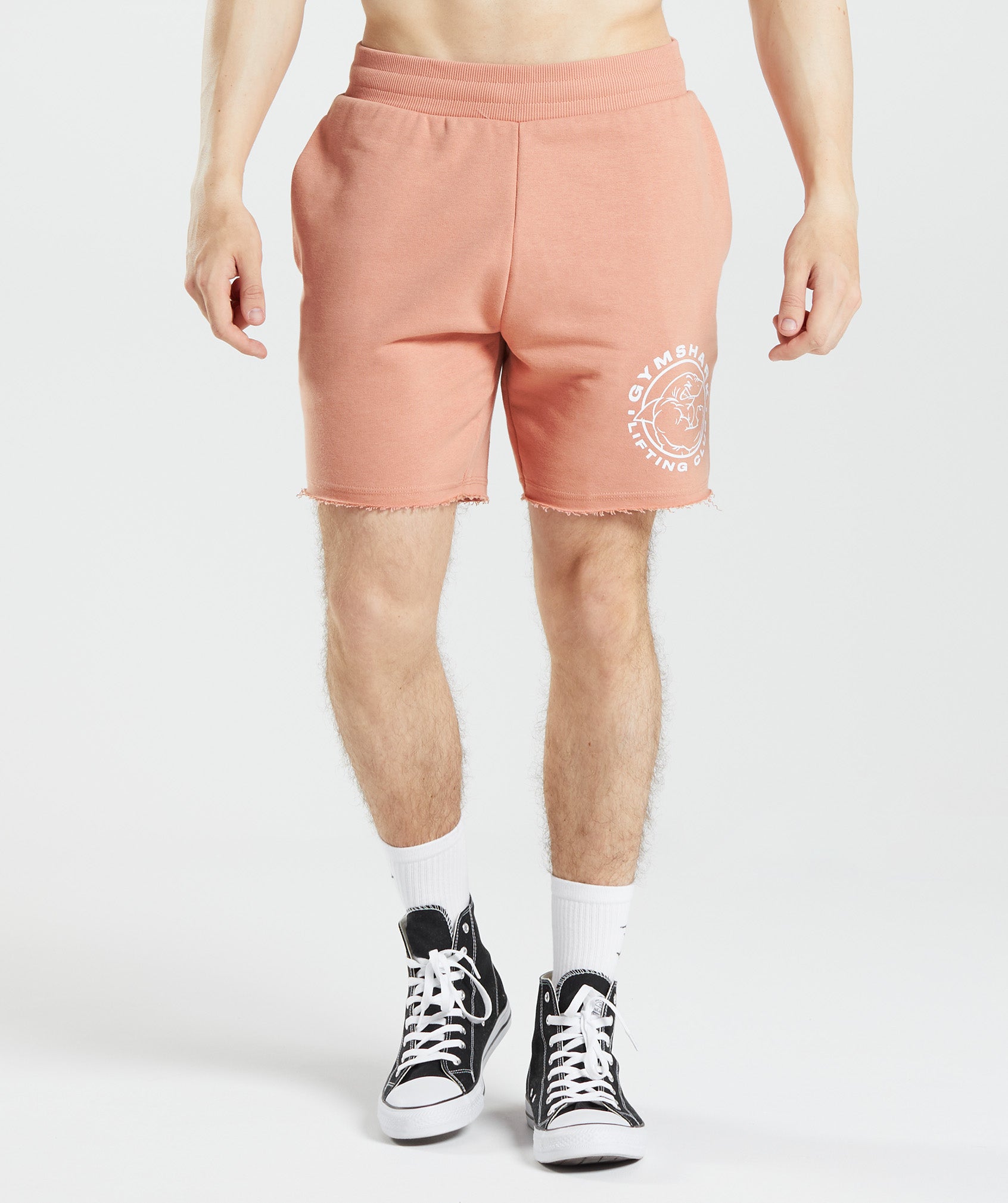 Pink Men's Gymshark Legacy Shorts | ODQWMB-512