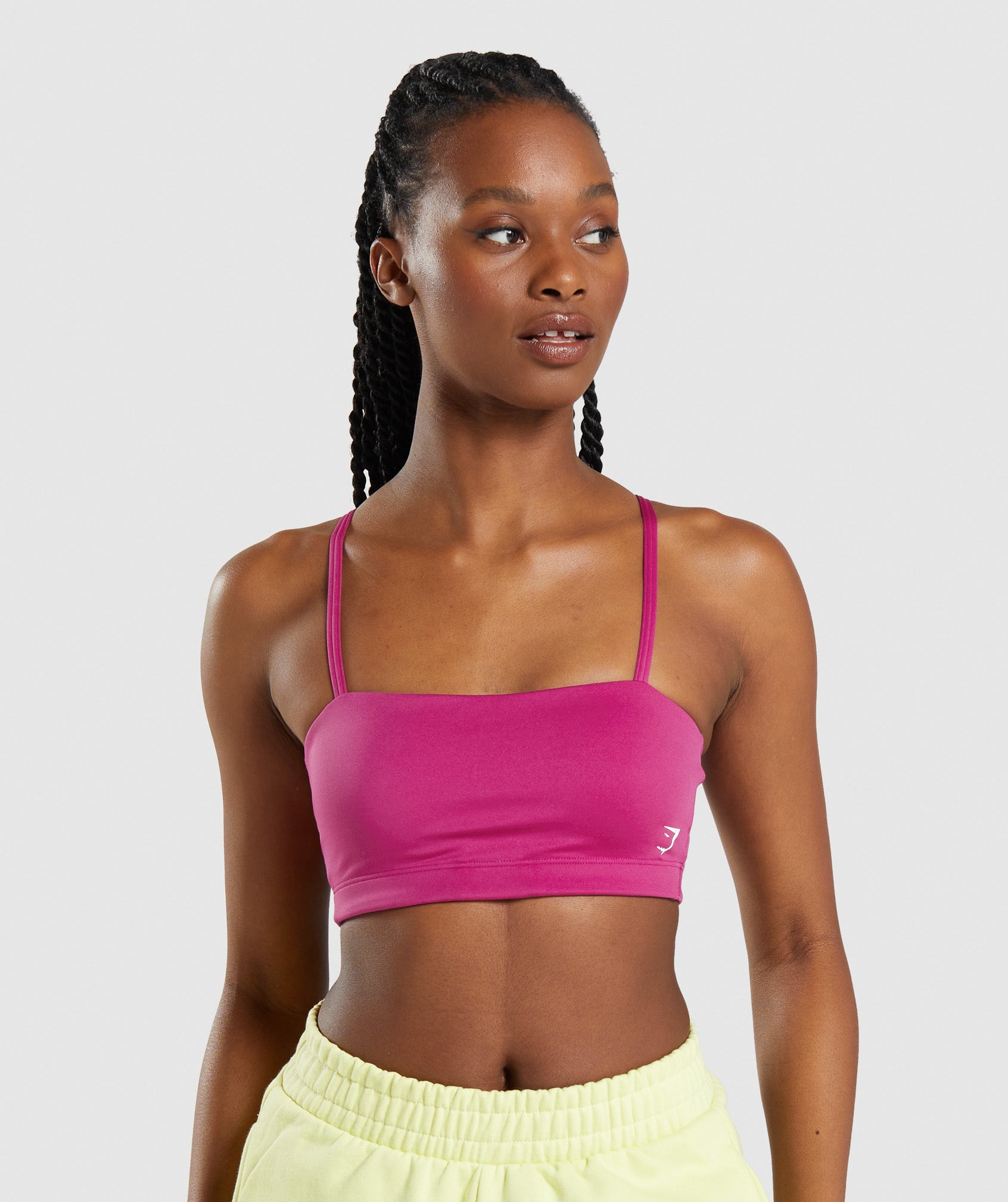 Pink Women's Gymshark Bandeau Sports Bra | AMFUSG-162