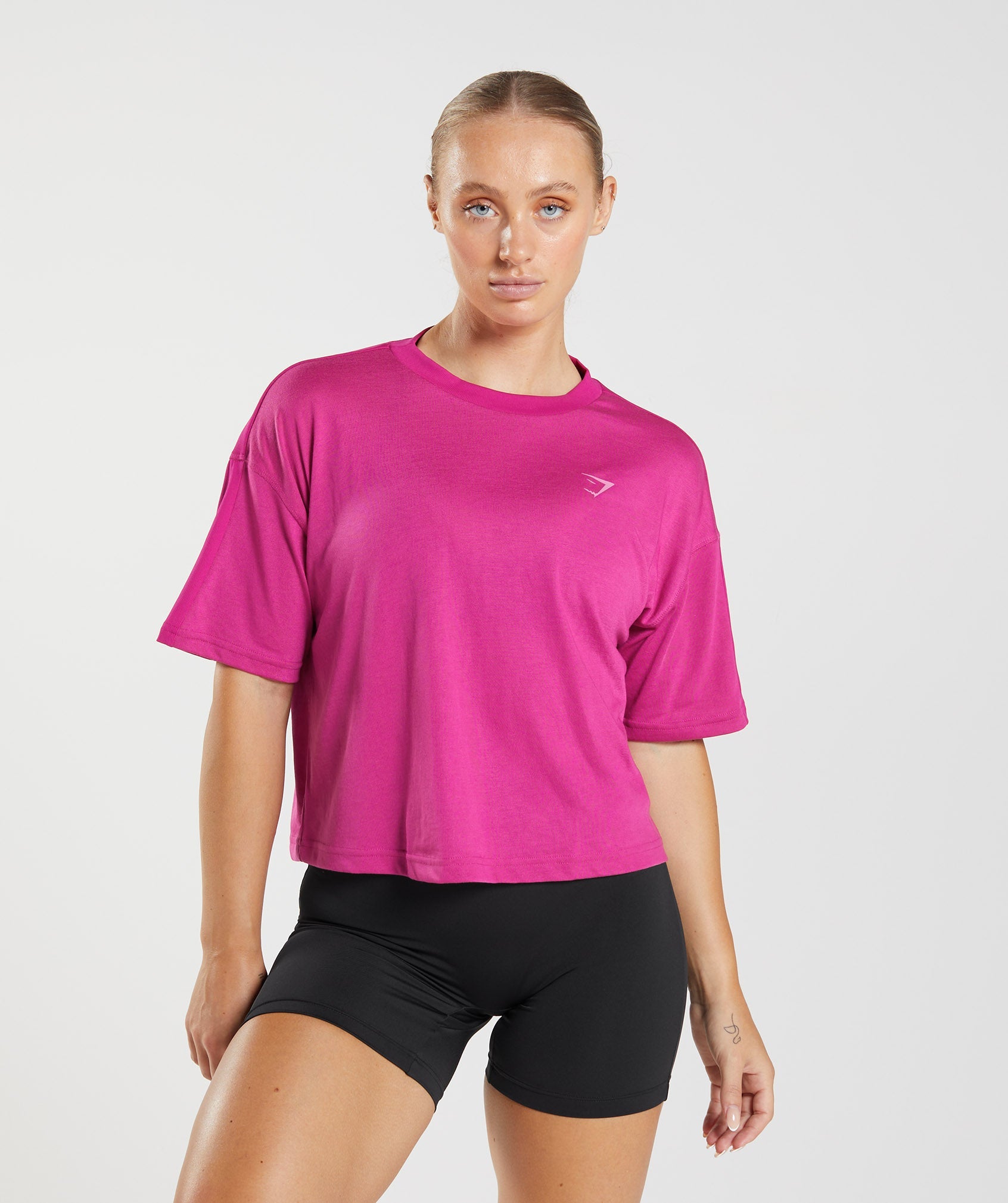 Pink Women's Gymshark GS Power Midi Tops | ULPAZB-850