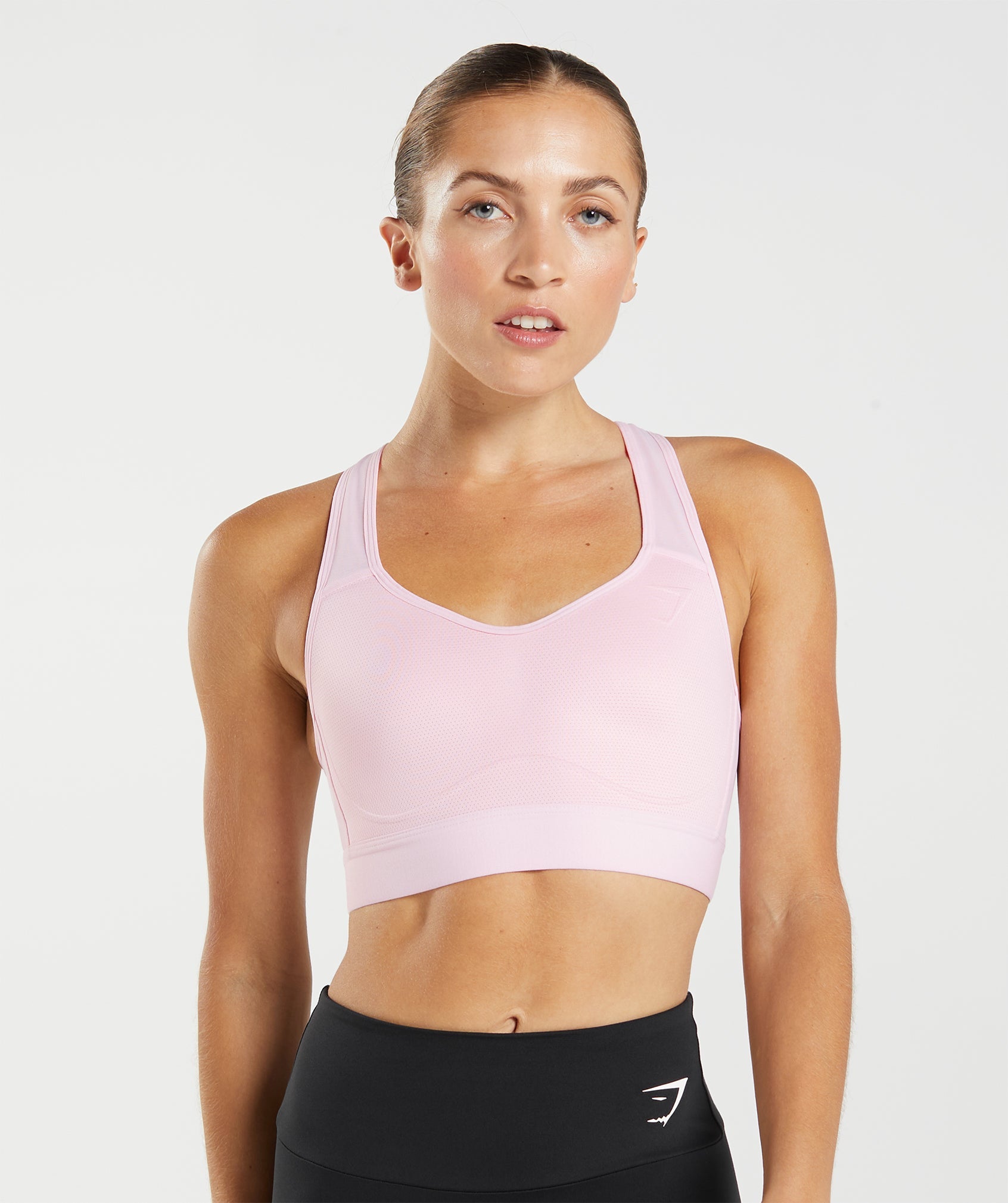 Pink Women's Gymshark Lightweight High Support Sports Bra | QRIVCP-392