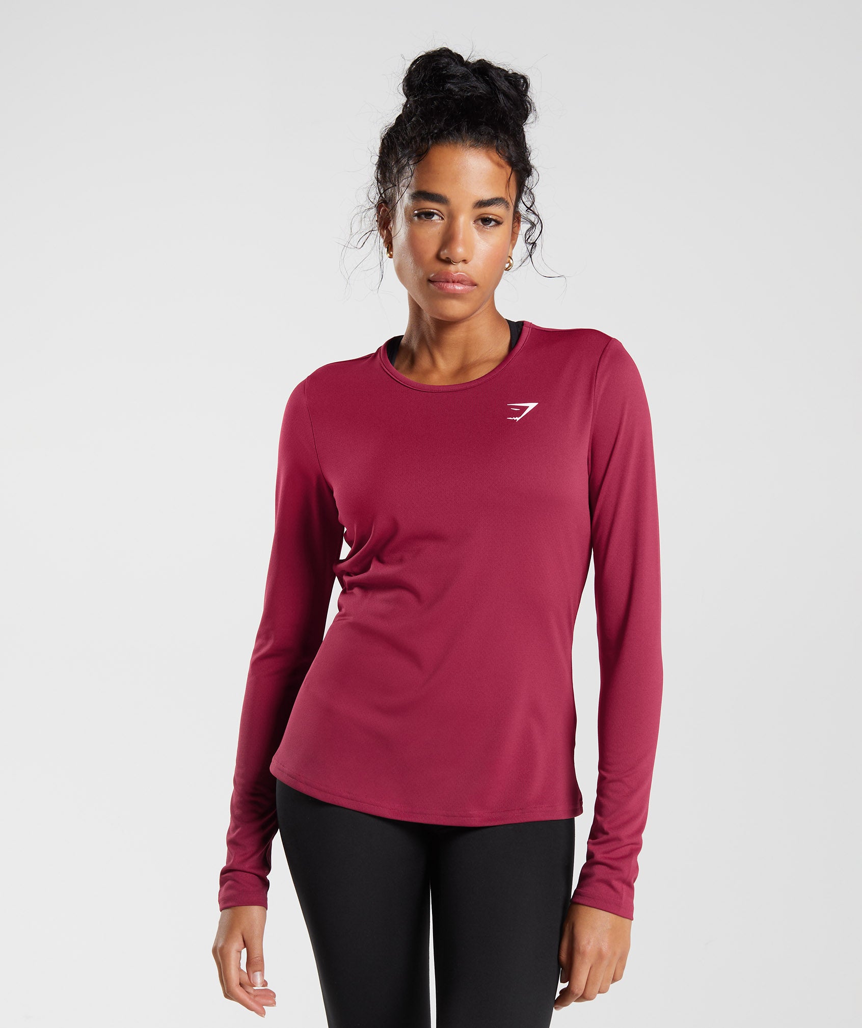 Pink Women's Gymshark Training Long Sleeve Tops | ABJFDO-904