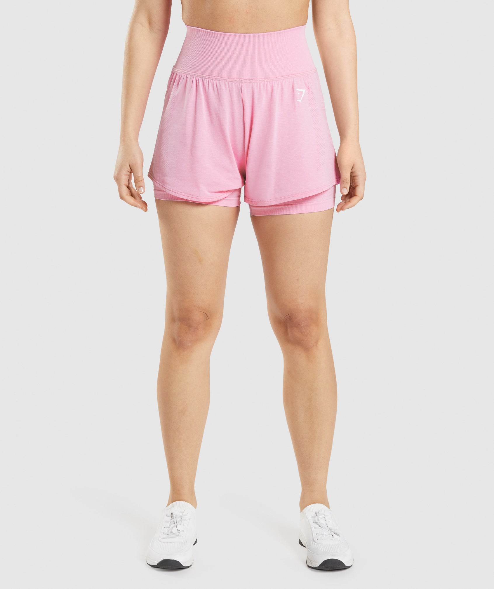 Pink Women's Gymshark Vital Seamless 2.0 2-in-1 Shorts | PSONVD-957