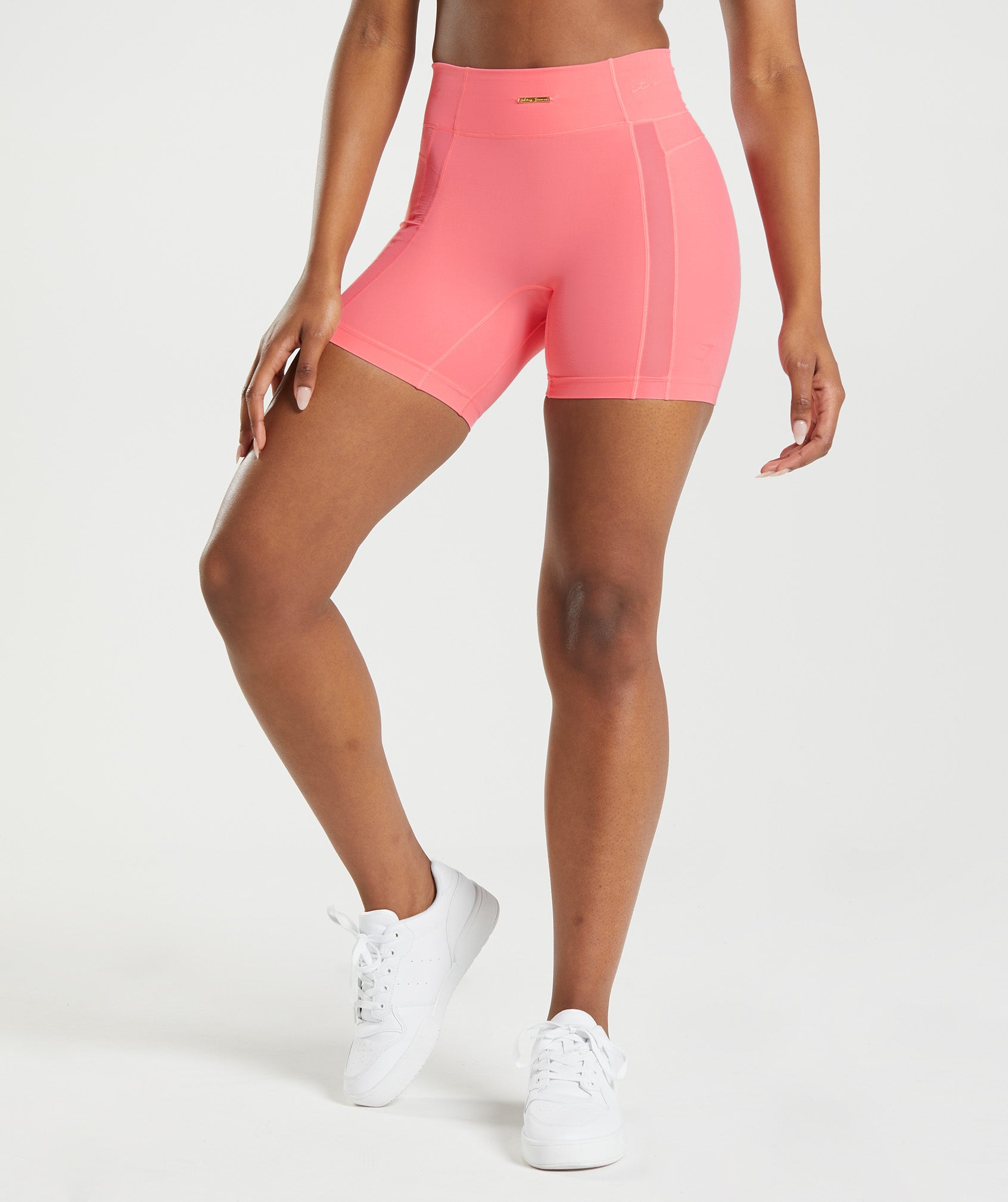 Pink Women's Gymshark Whitney Mesh Shorts | ZPHILW-503