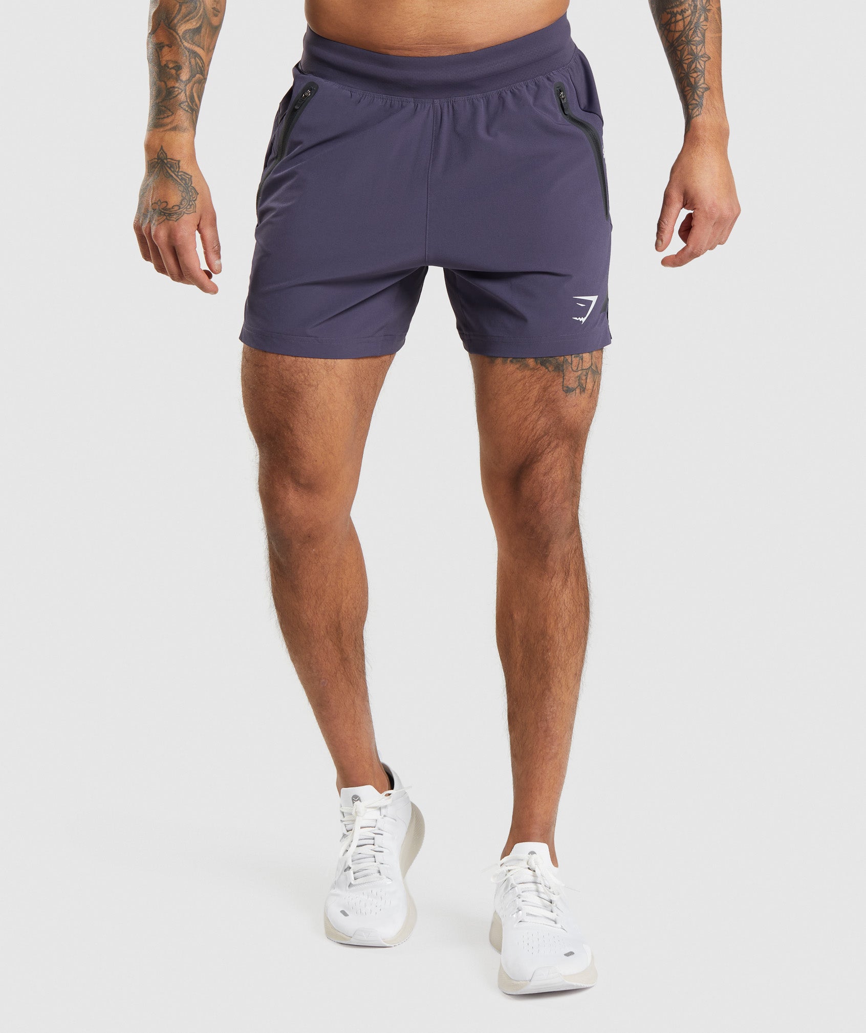 Purple Men's Gymshark Apex 5" Perform Shorts | AHUQWT-275