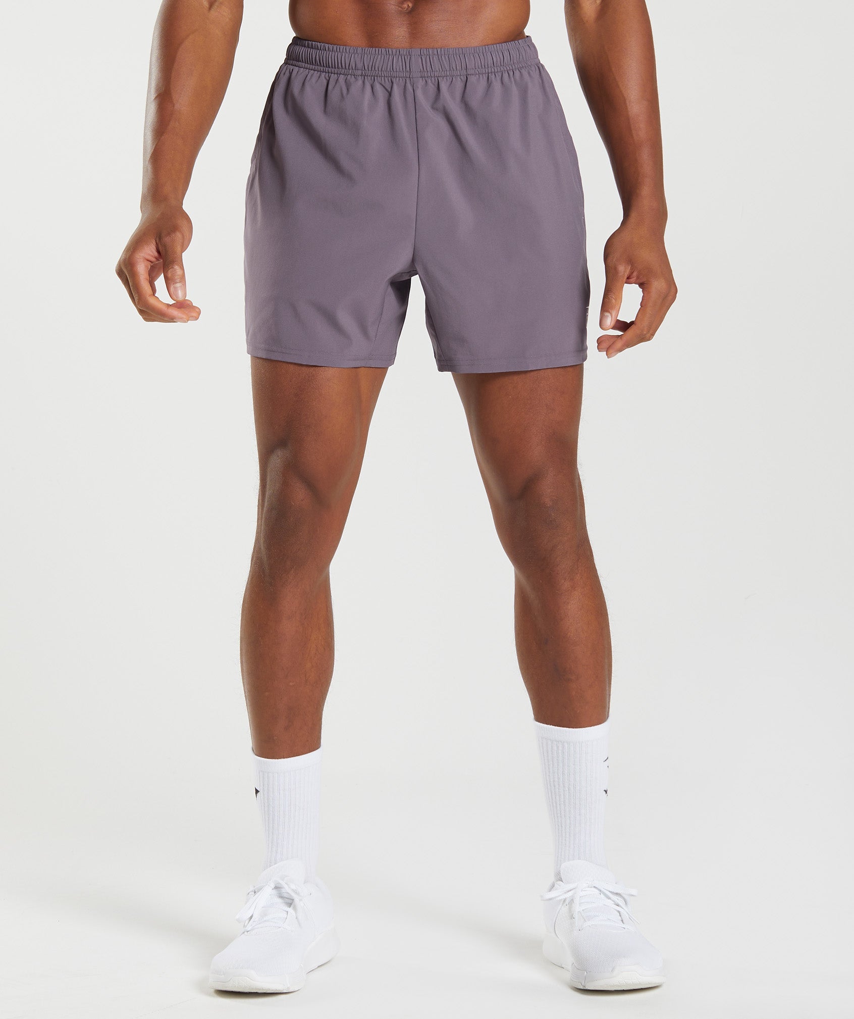 Purple Men's Gymshark Arrival 5" Shorts | IRDKQJ-408