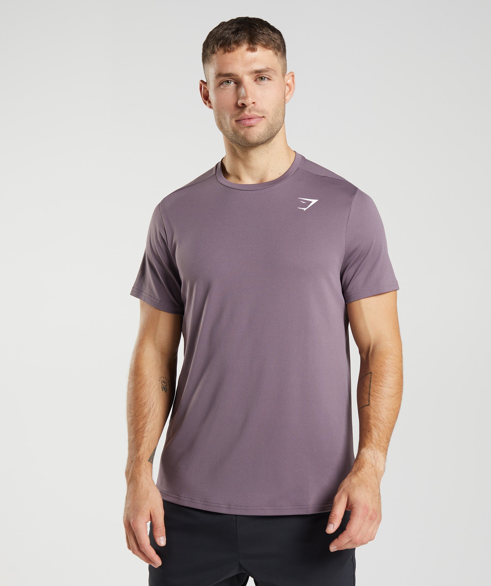 Purple Men's Gymshark Arrival T Shirts | EFMXLH-749