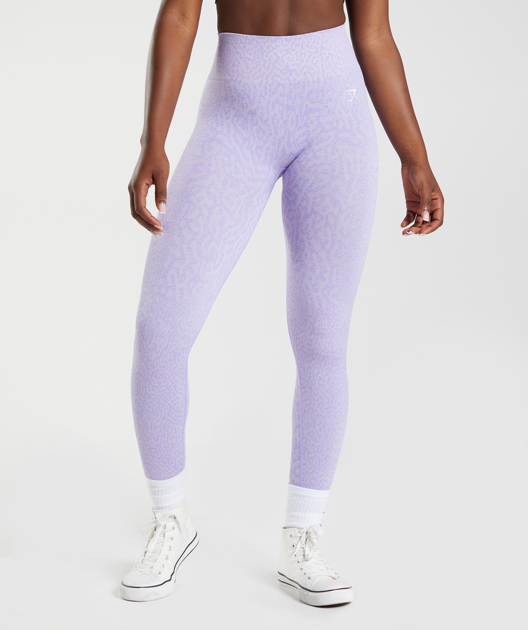 Purple Women's Gymshark Adapt Animal Seamless Leggings | AUVLHO-538