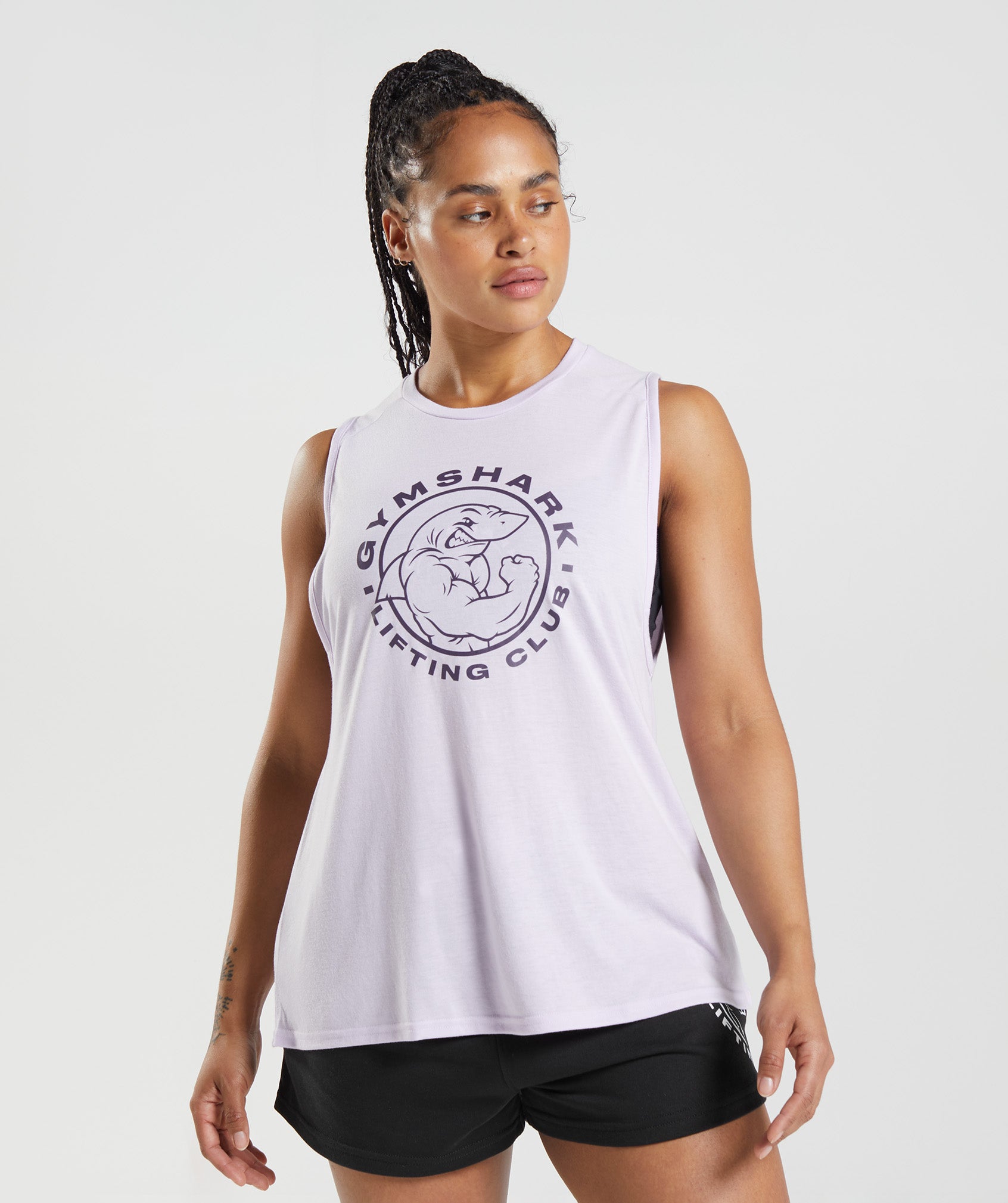 Purple Women's Gymshark Legacy Tanks | AERQNM-862