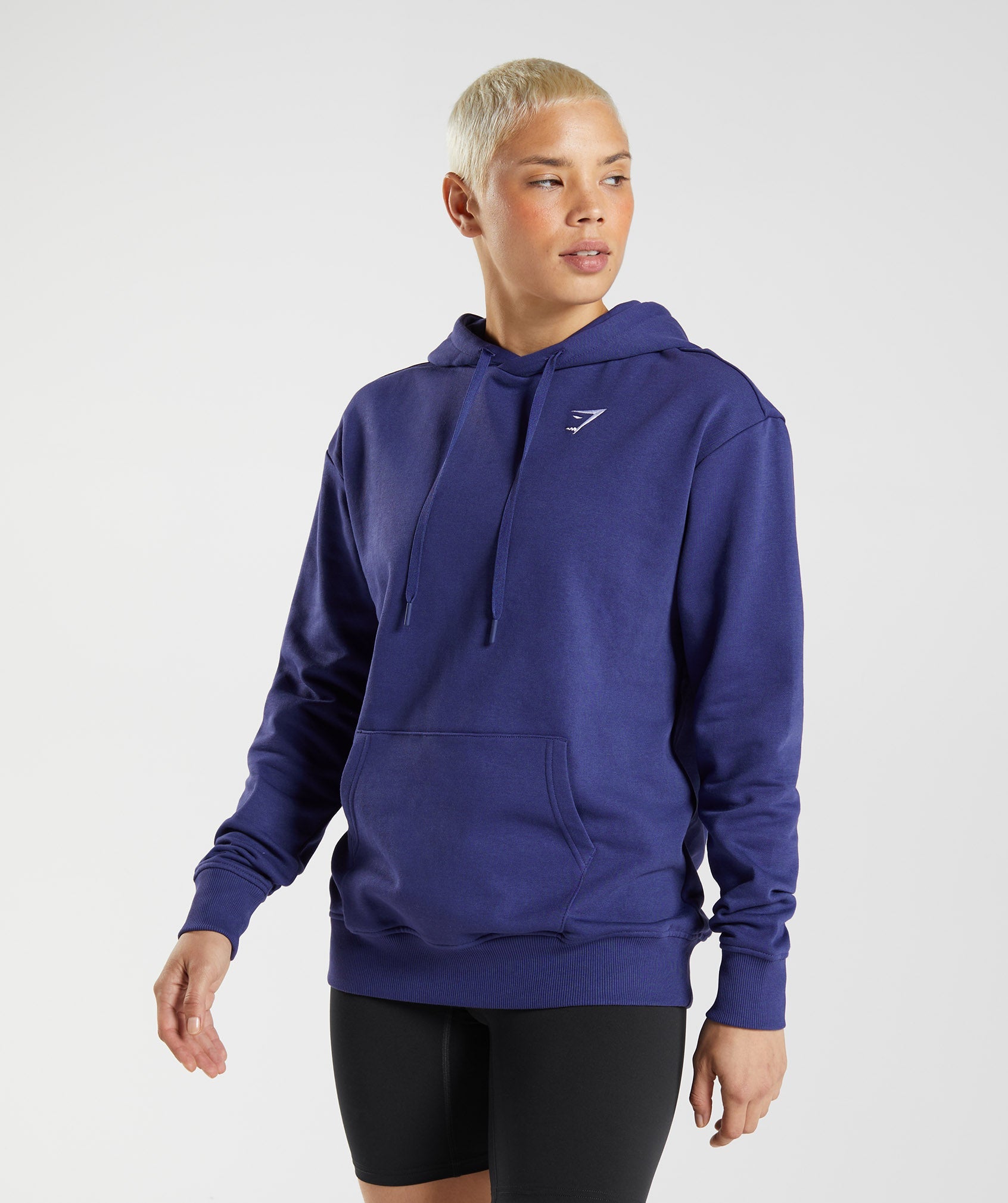 Purple Women's Gymshark Training Boyfriend Hoodie | MGZSVI-038