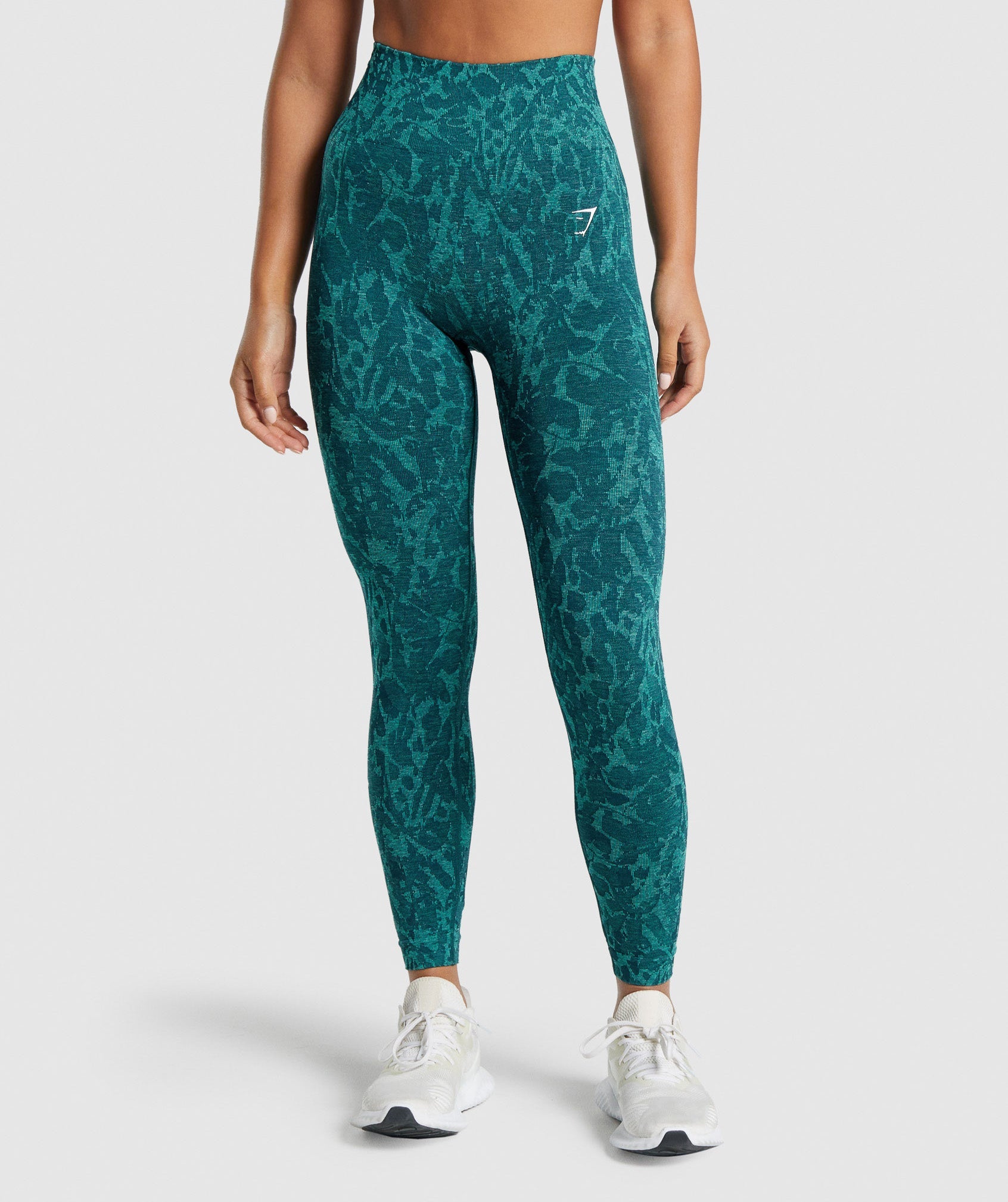 Turquoise Women's Gymshark Adapt Animal Seamless Leggings | SNXLYE-214