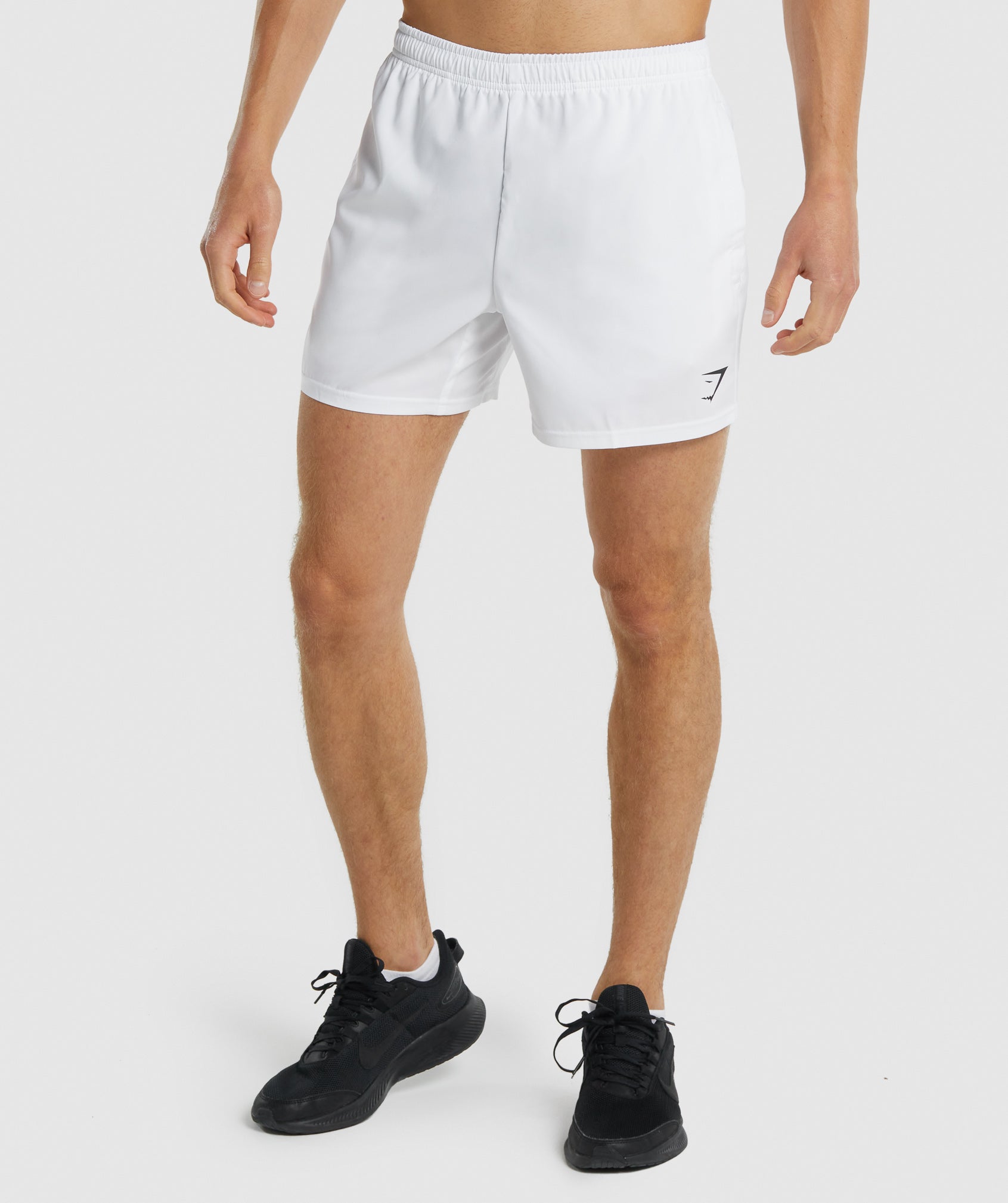 White Men's Gymshark Arrival 5" Shorts | EXPONQ-503