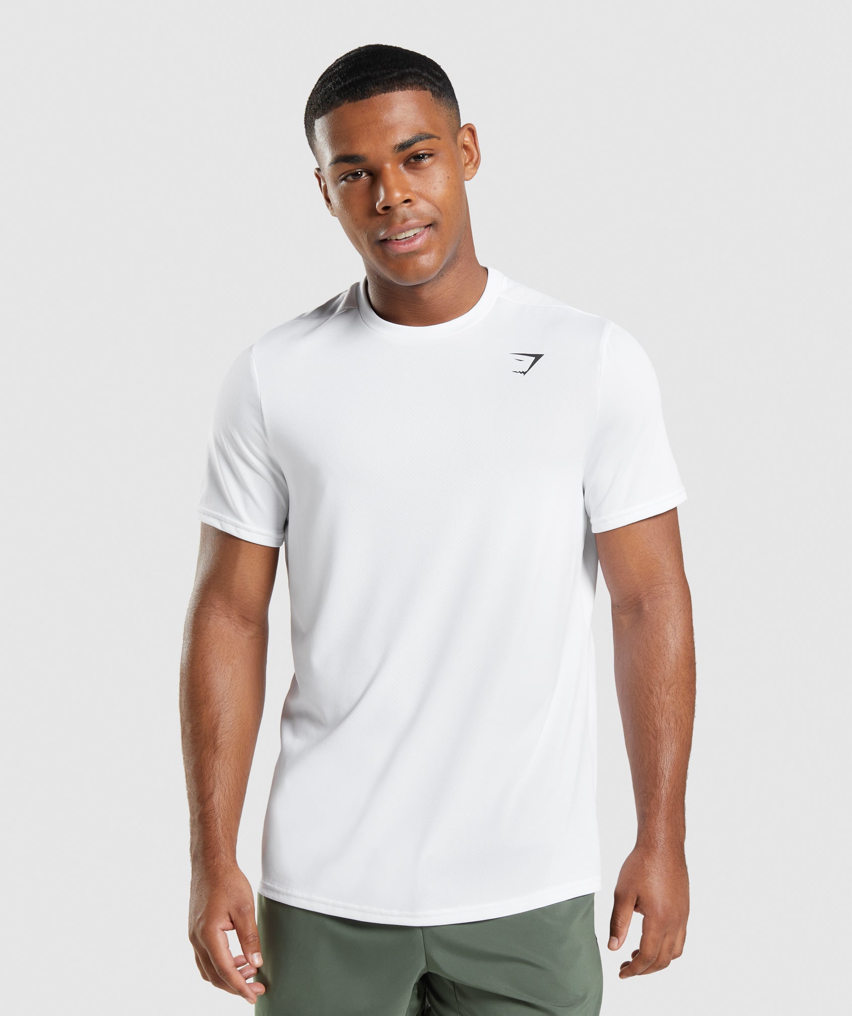 White Men's Gymshark Arrival Regular Fit T Shirts | GQDMVX-710