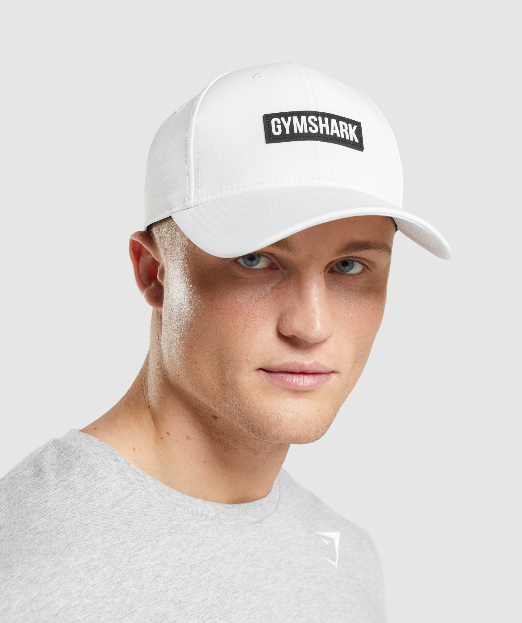 White Women's Gymshark Snapback Hats | ZRNWFU-378