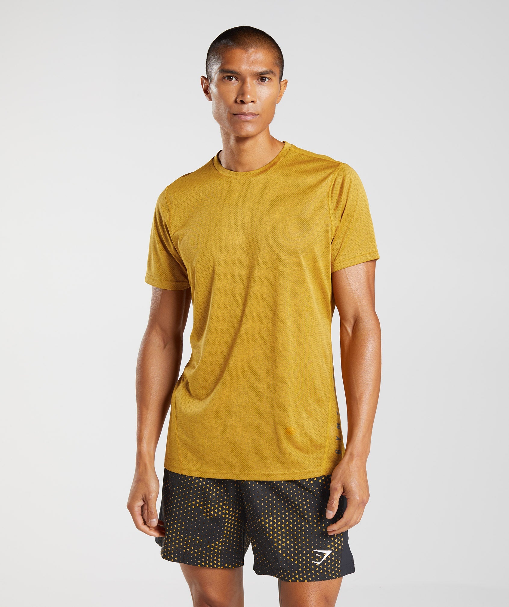 Yellow / Black Men's Gymshark Sport Seamless T Shirts | TVDMNP-678