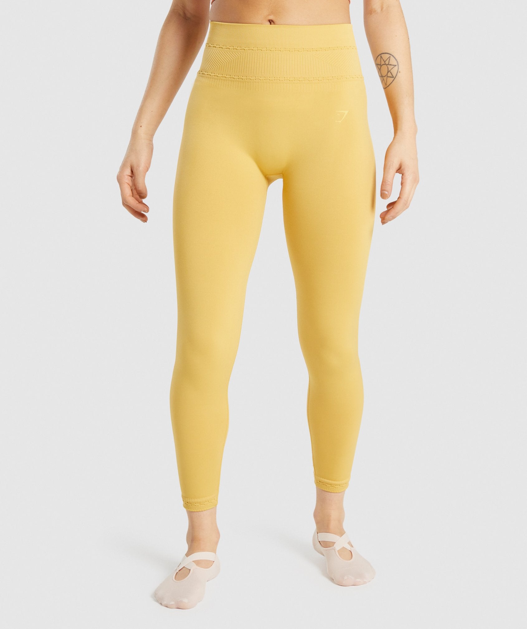 Yellow Women's Gymshark Studio Leggings | JYWQUV-701