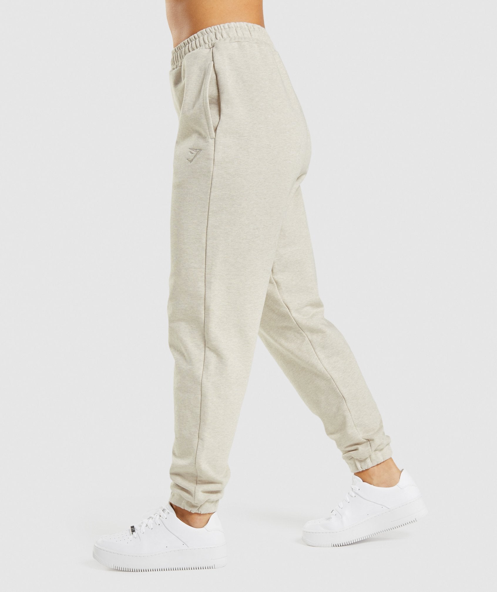 Beige Women's Gymshark Rest Day Sweats Jogger | JLYSVQ-807