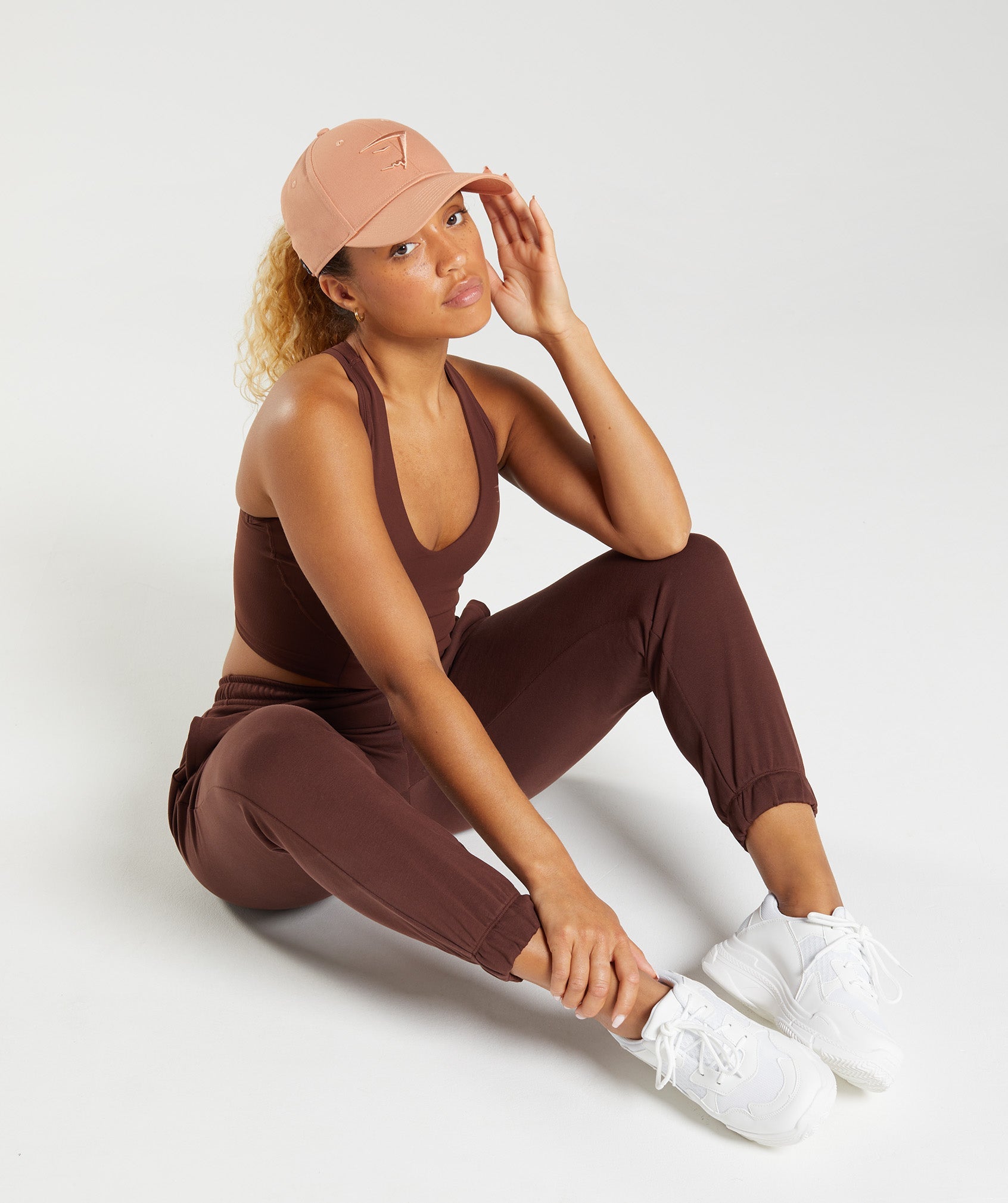 Beige Women's Gymshark Whitney Baseball Hats | BHNGMW-123