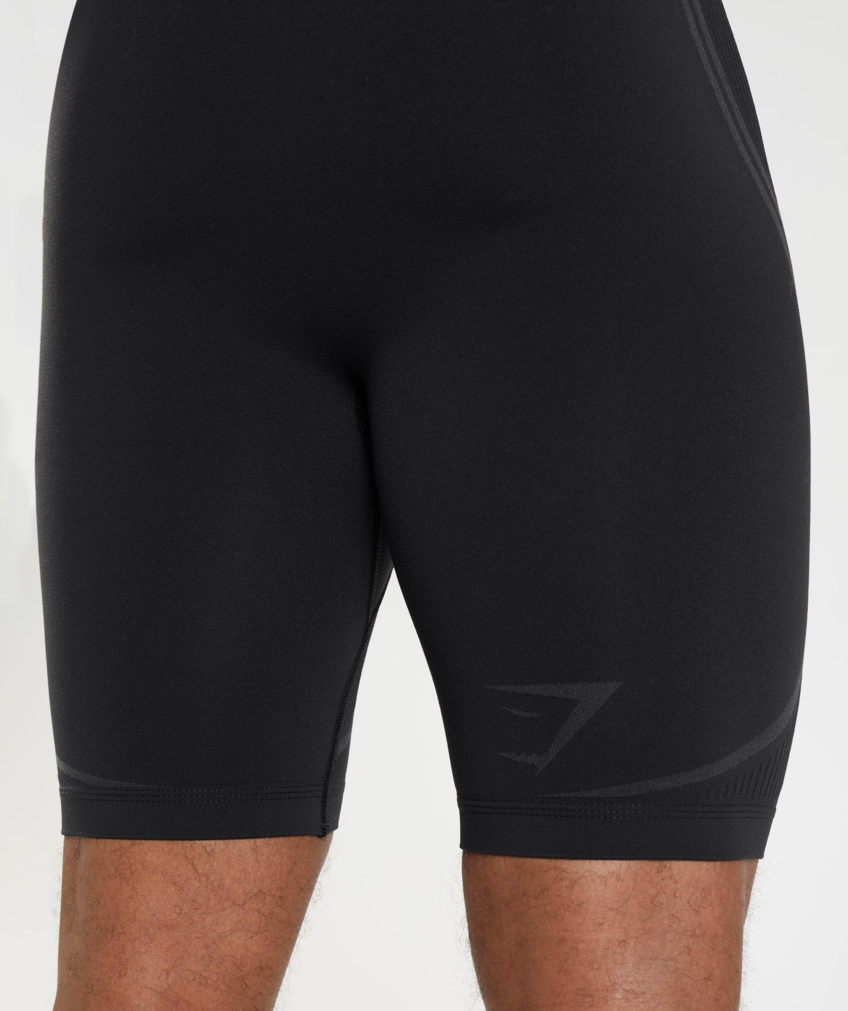 Black / Grey Men's Gymshark 315 Seamless 1/2 Shorts | CDJMIT-059