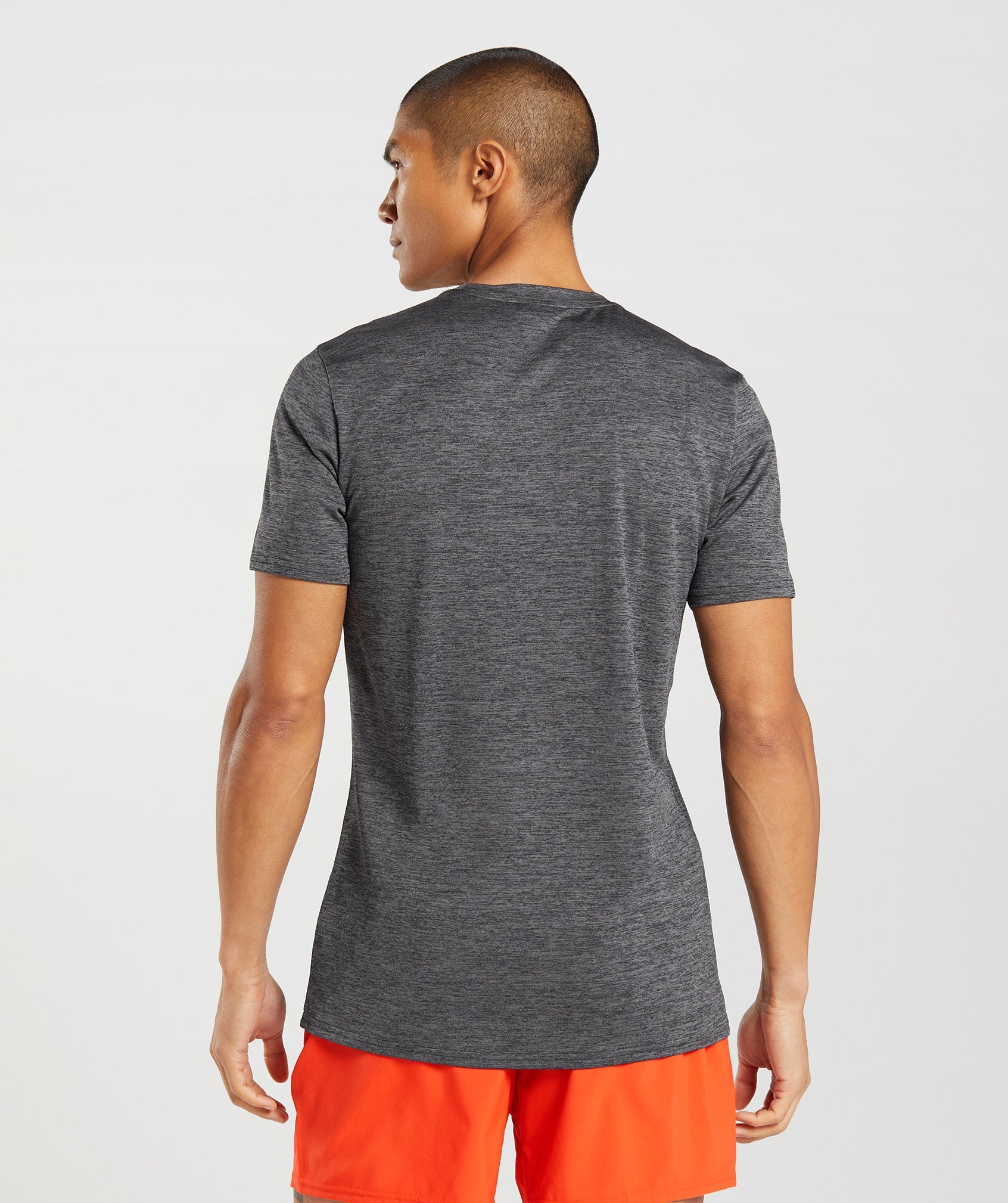 Black / Grey Men's Gymshark Arrival Marl T Shirts | VOGBER-724