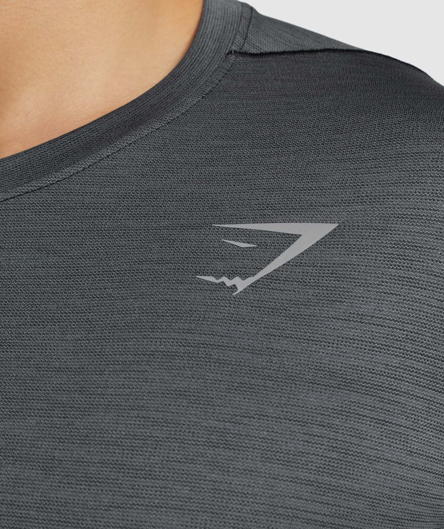 Black / Grey Men's Gymshark Speed Long Sleeve T Shirts | IDPEMX-627