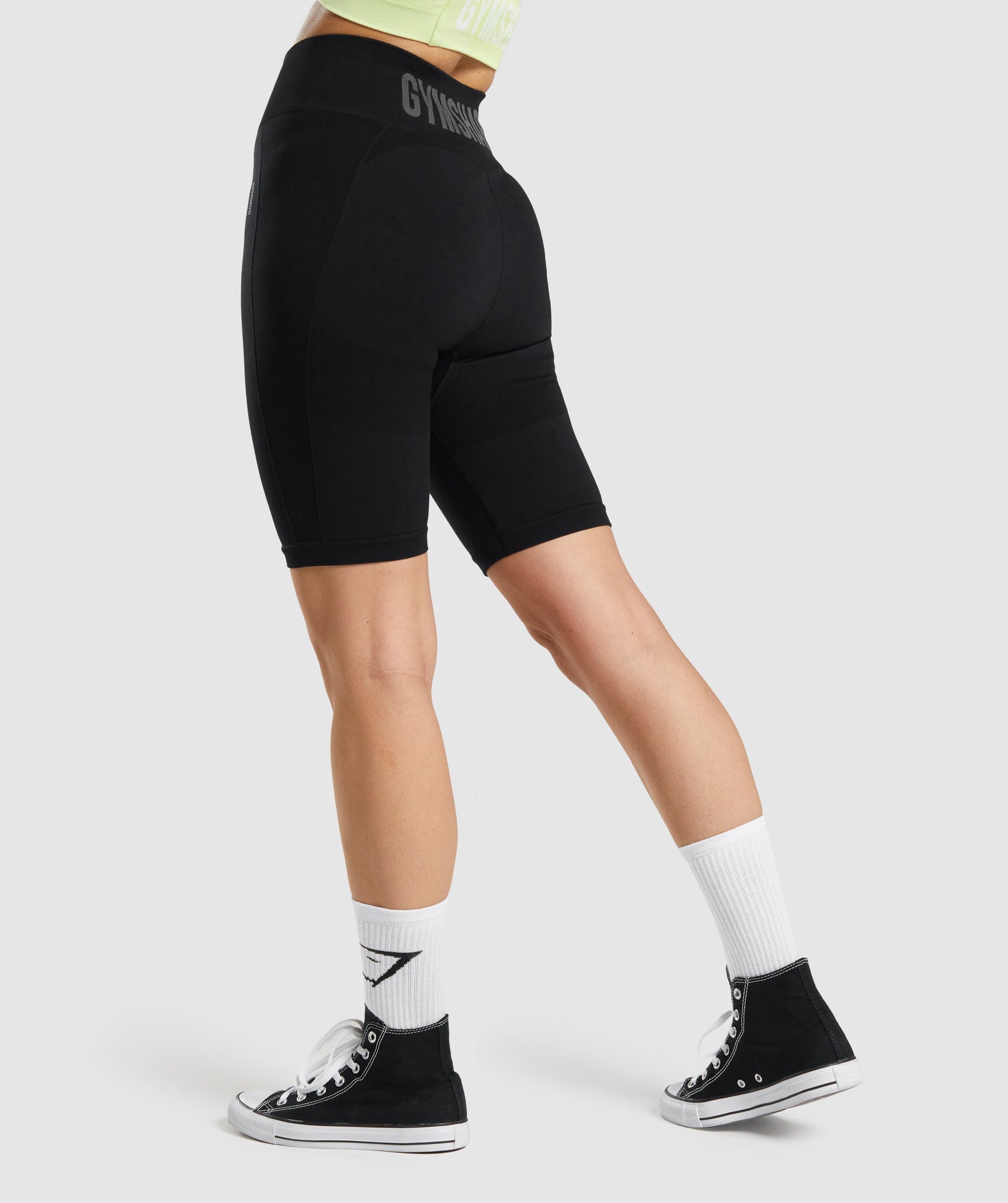 Black / Grey Women's Gymshark Flex Cycling Shorts | JZSTGE-786