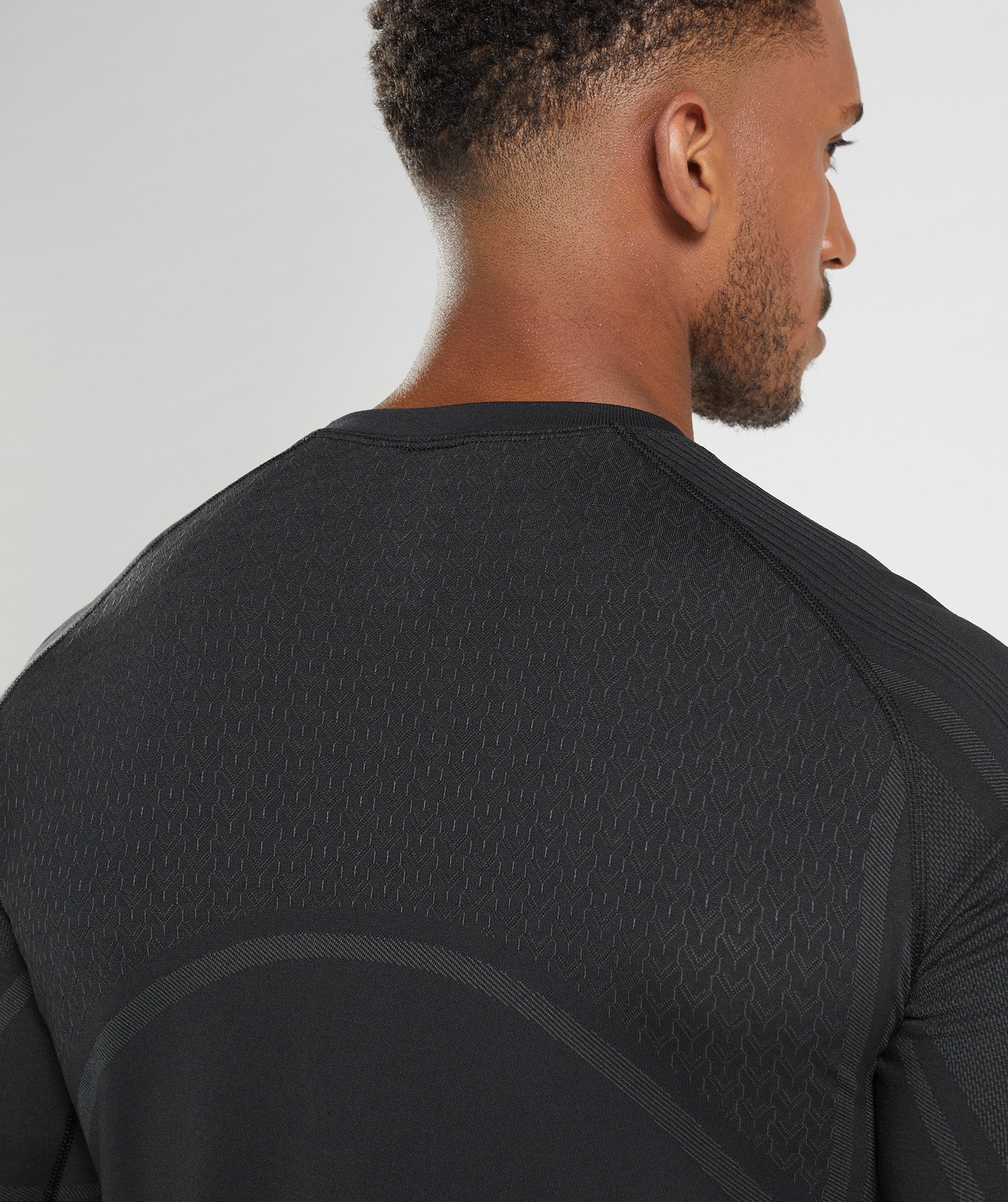 Black Men's Gymshark 315 Long Sleeve T Shirts | IVGJBH-947