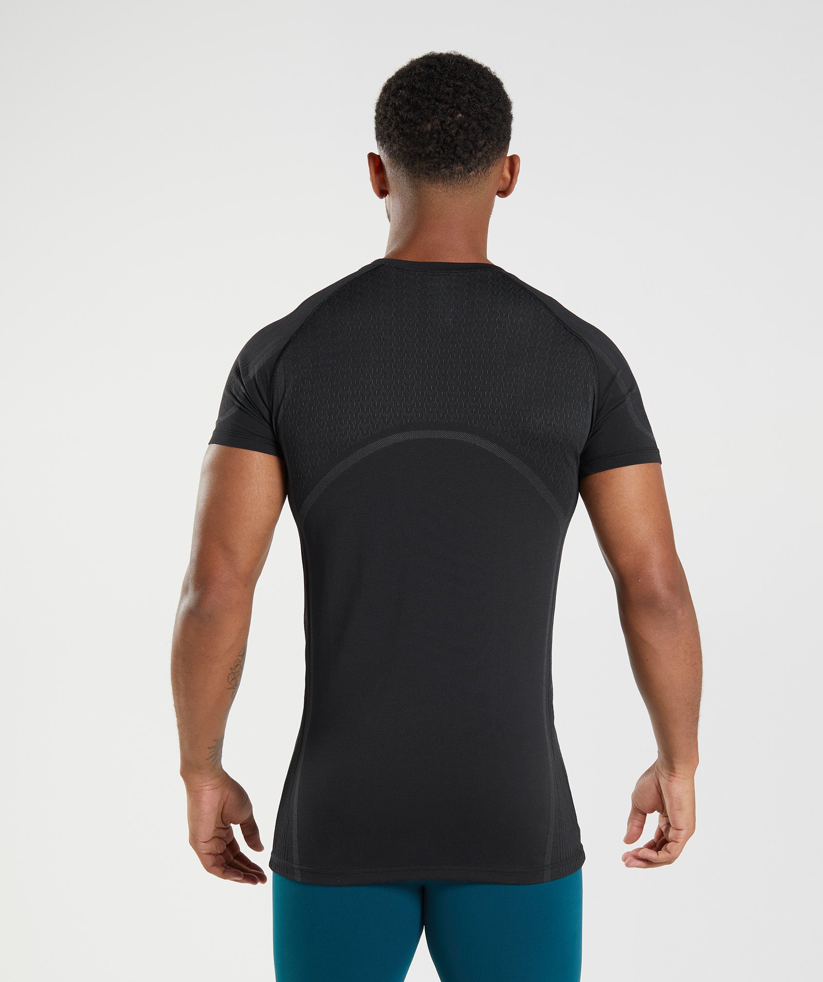 Black Men's Gymshark 315 Seamless T Shirts | FSLHWJ-135