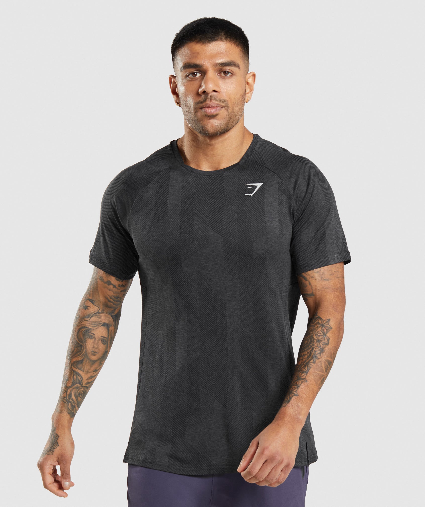 Black Men\'s Gymshark Apex T Shirts | DZWAOQ-198