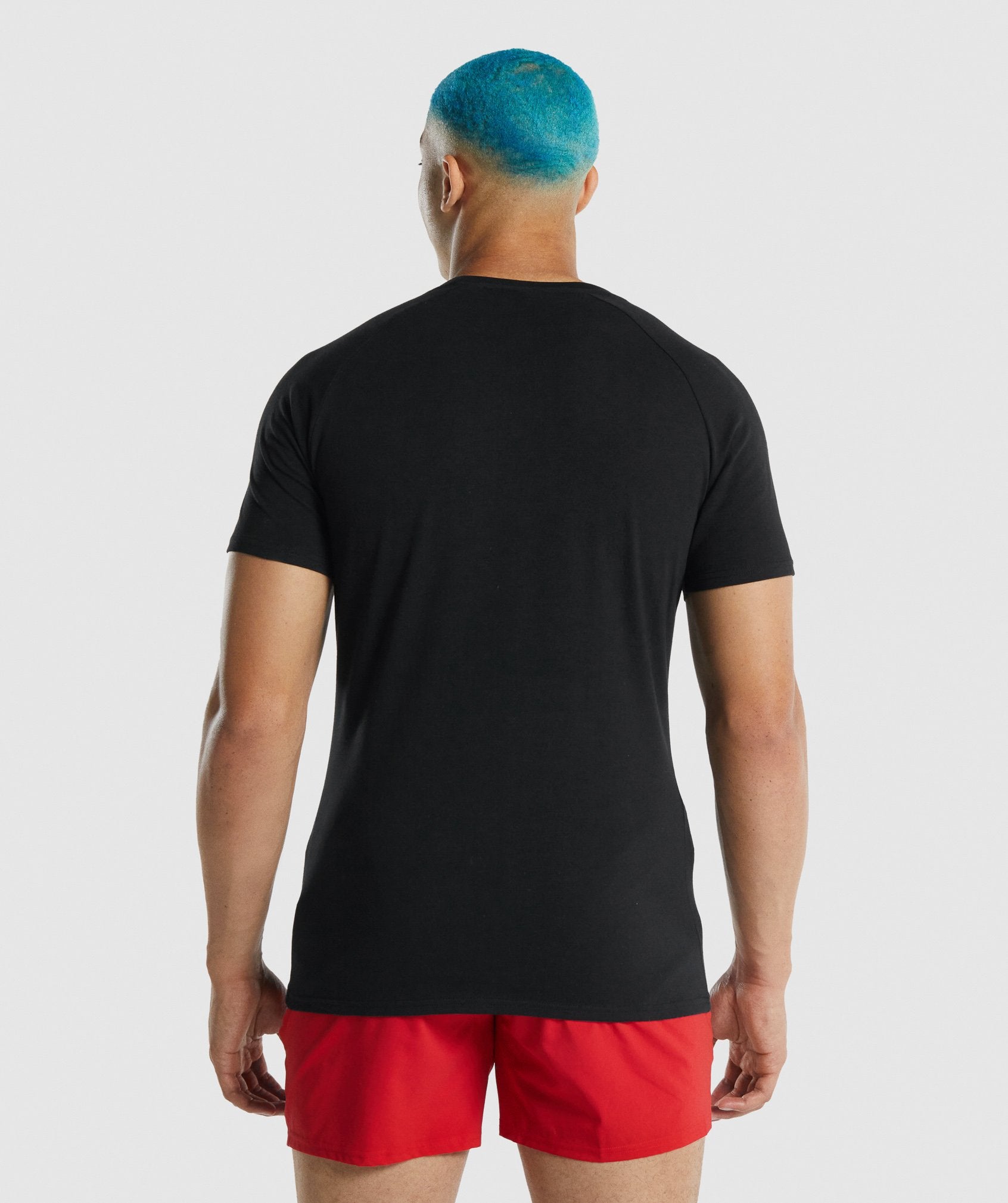 Black Men's Gymshark Apollo T Shirts | XSUZQI-961