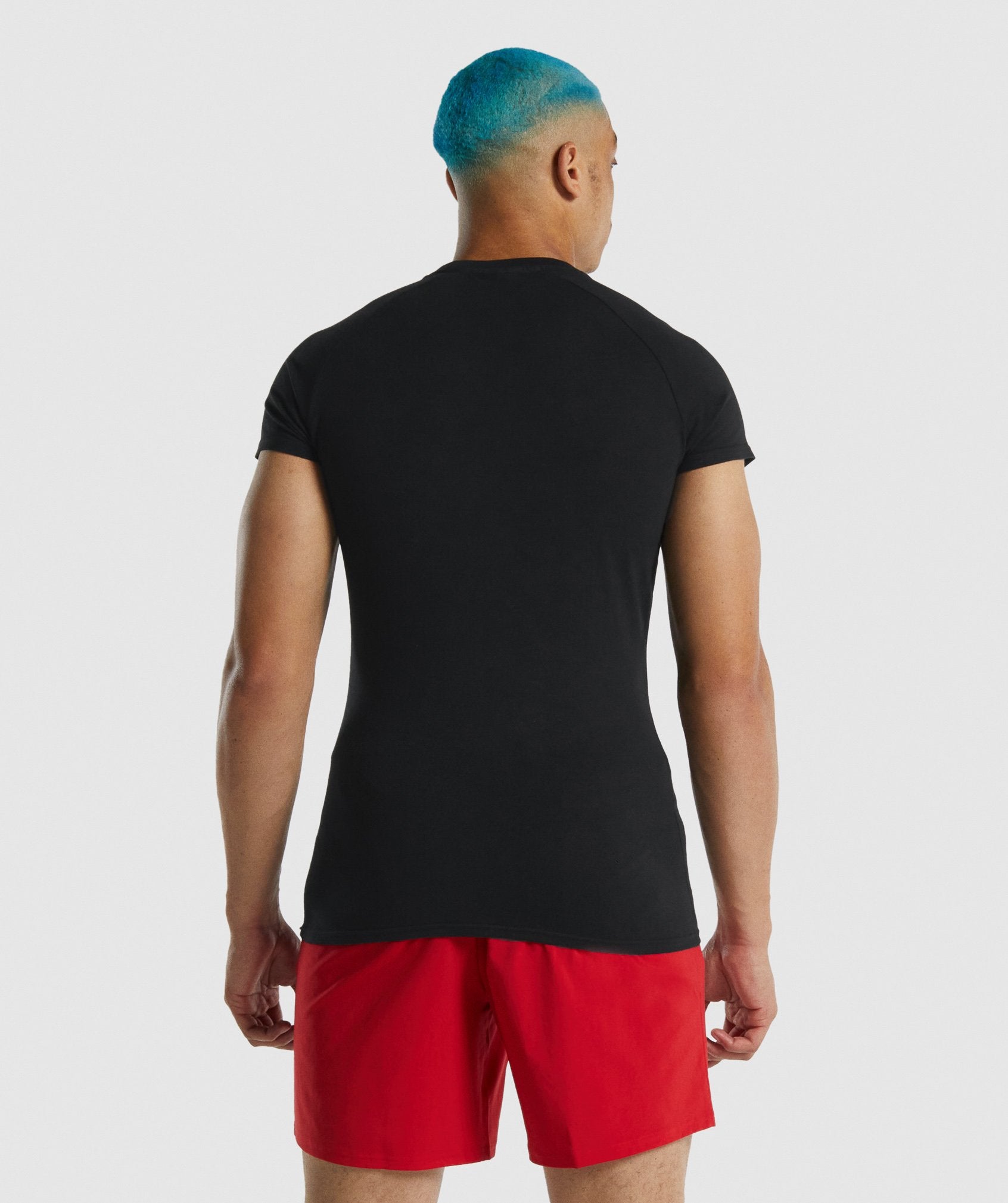 Black Men's Gymshark Apollo T Shirts | YVFOUS-847