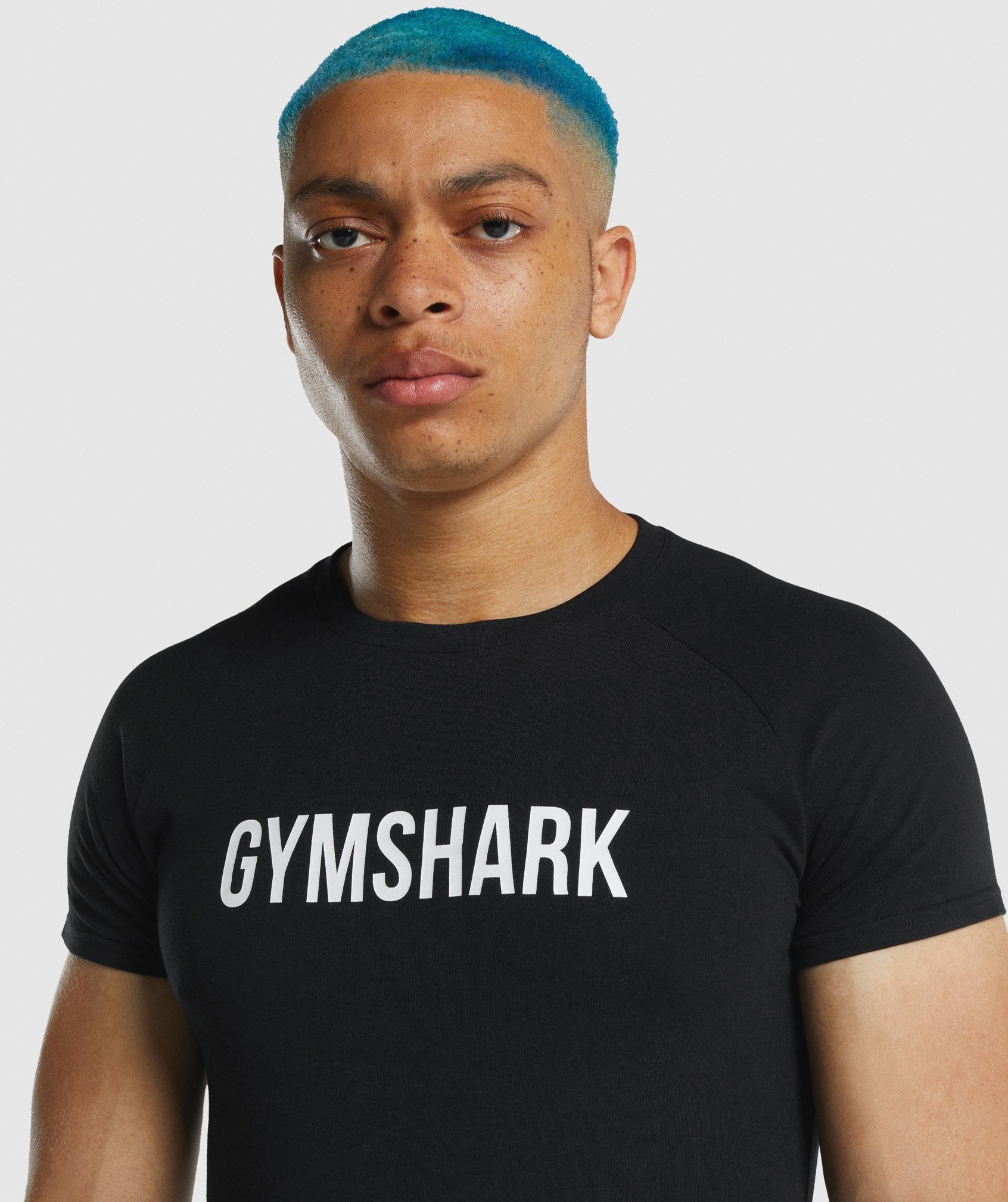 Black Men's Gymshark Apollo T Shirts | YVFOUS-847