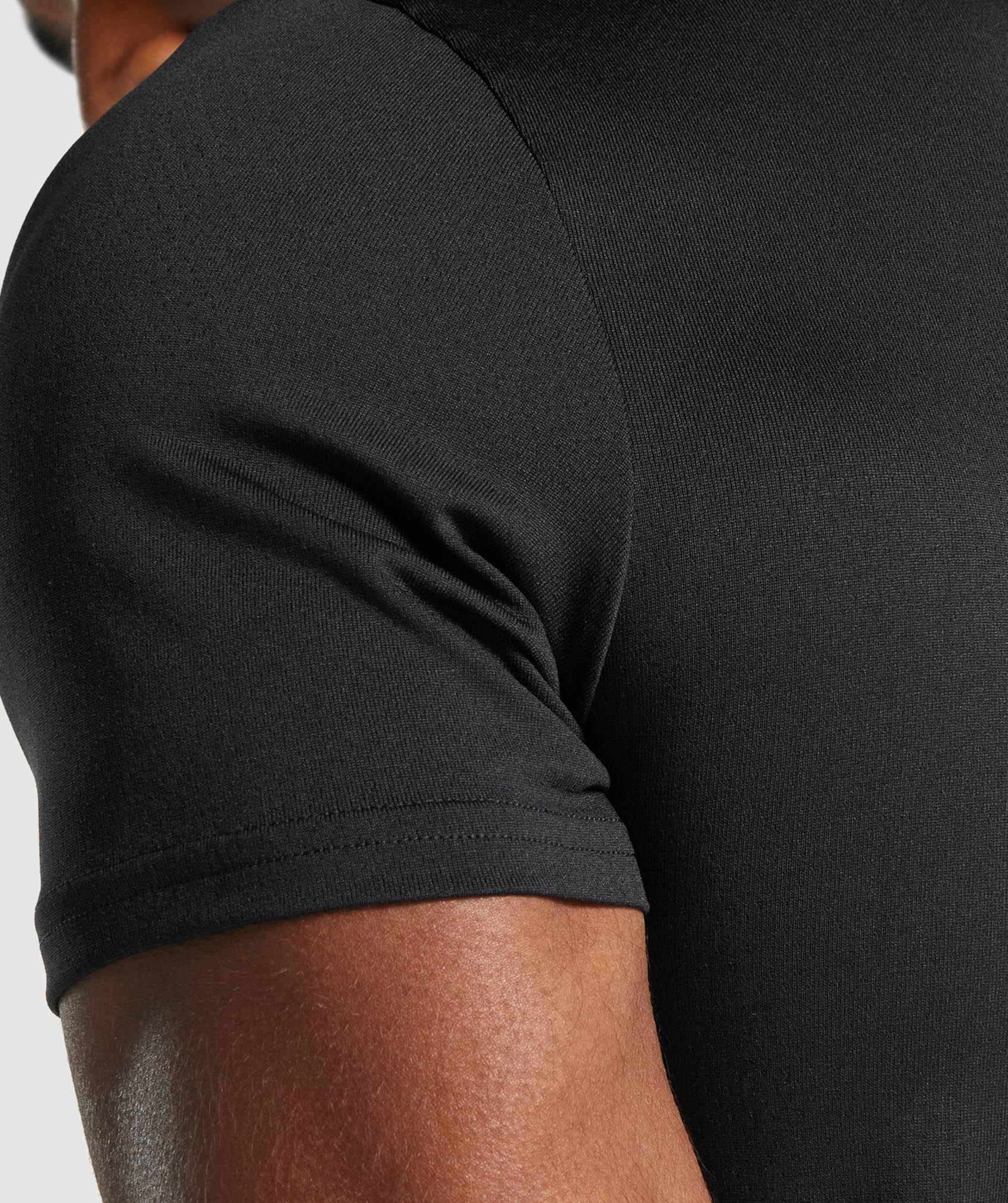 Black Men's Gymshark Arrival Graphic T Shirts | WGISLZ-580