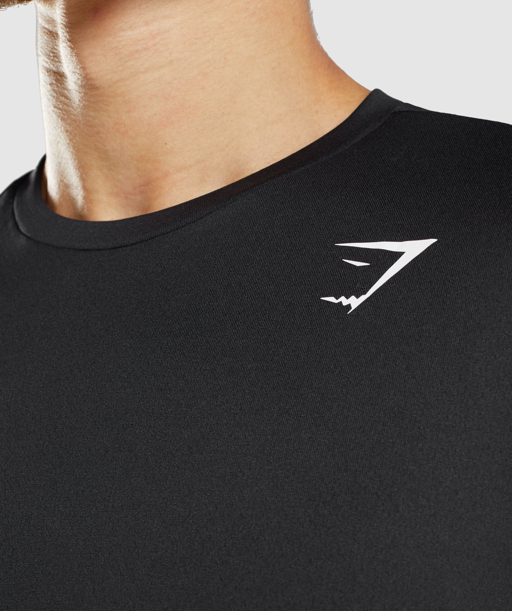 Black Men's Gymshark Arrival Long Sleeve T Shirts | WFMCYV-497