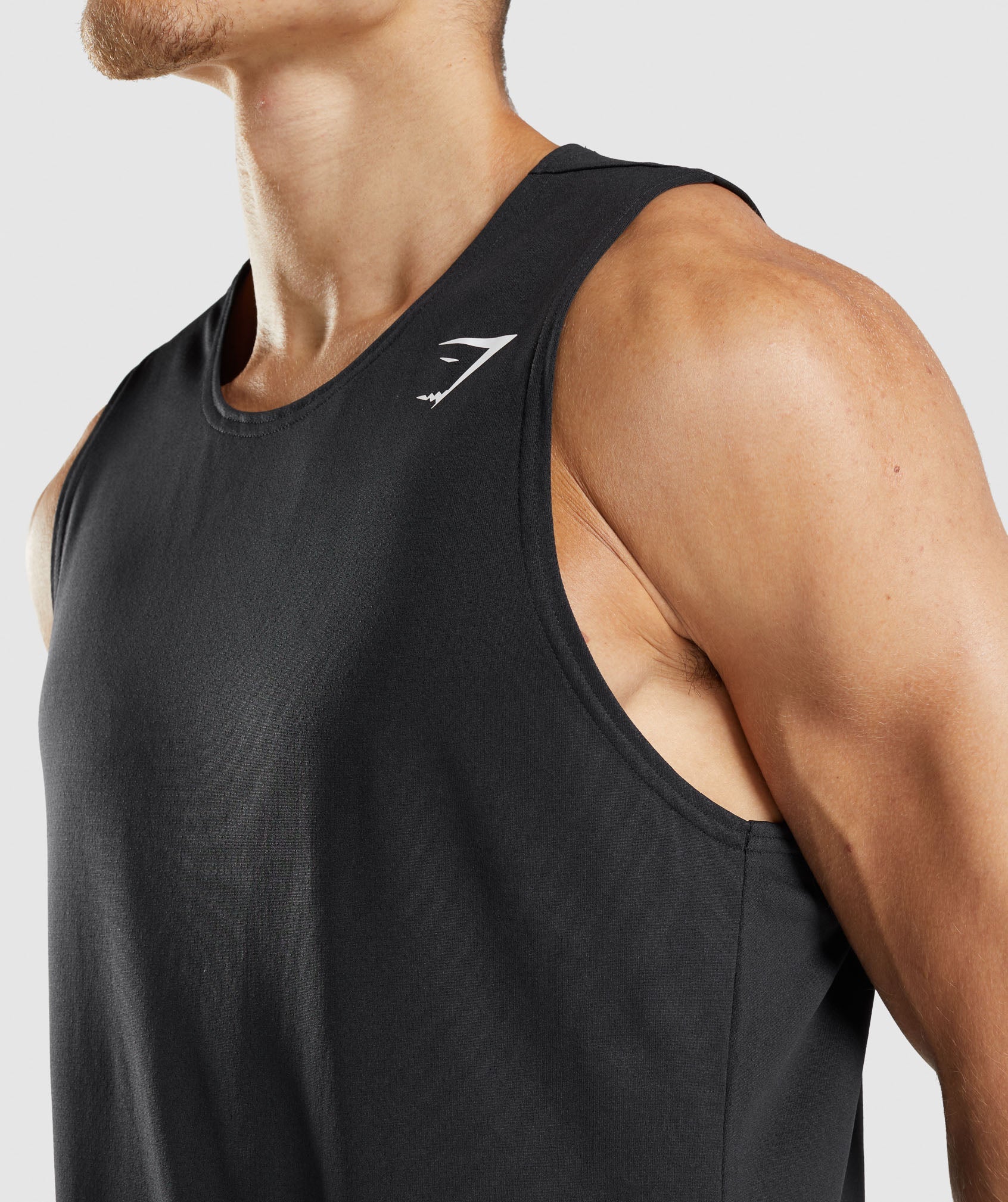 Black Men's Gymshark Arrival Tanks | TYGUQF-023