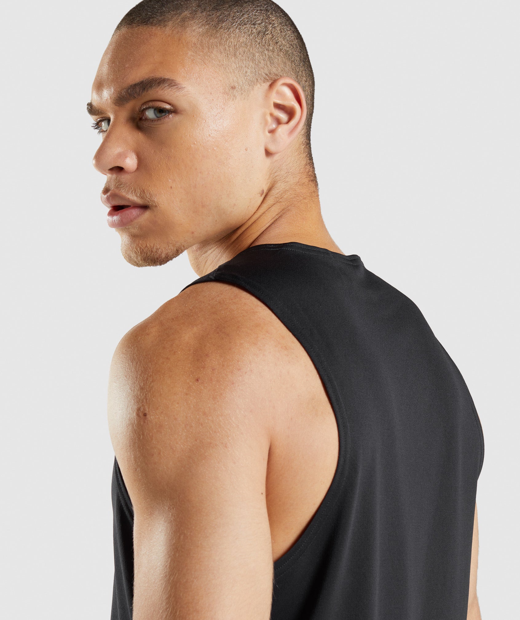 Black Men's Gymshark Arrival Tanks | TYGUQF-023