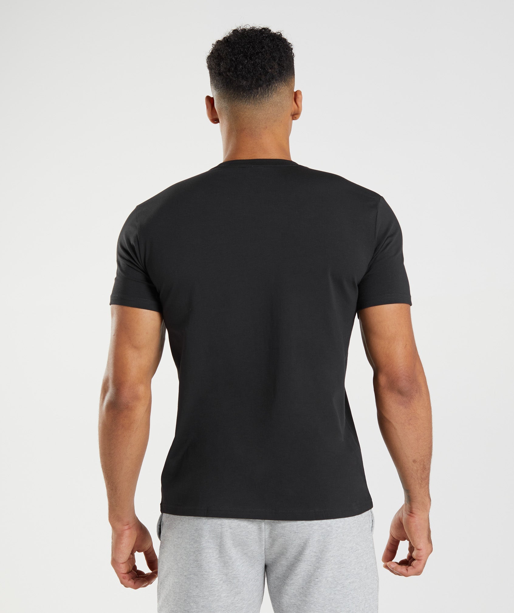 Black Men's Gymshark Block T Shirts | FSJAIM-965