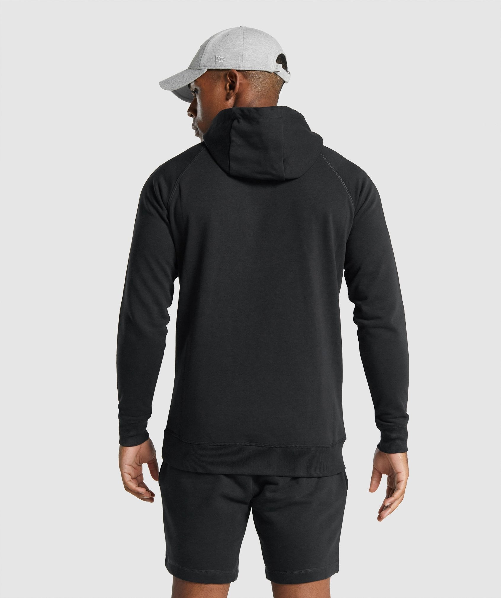 Black Men's Gymshark Crest Hoodie | GSTXEH-206