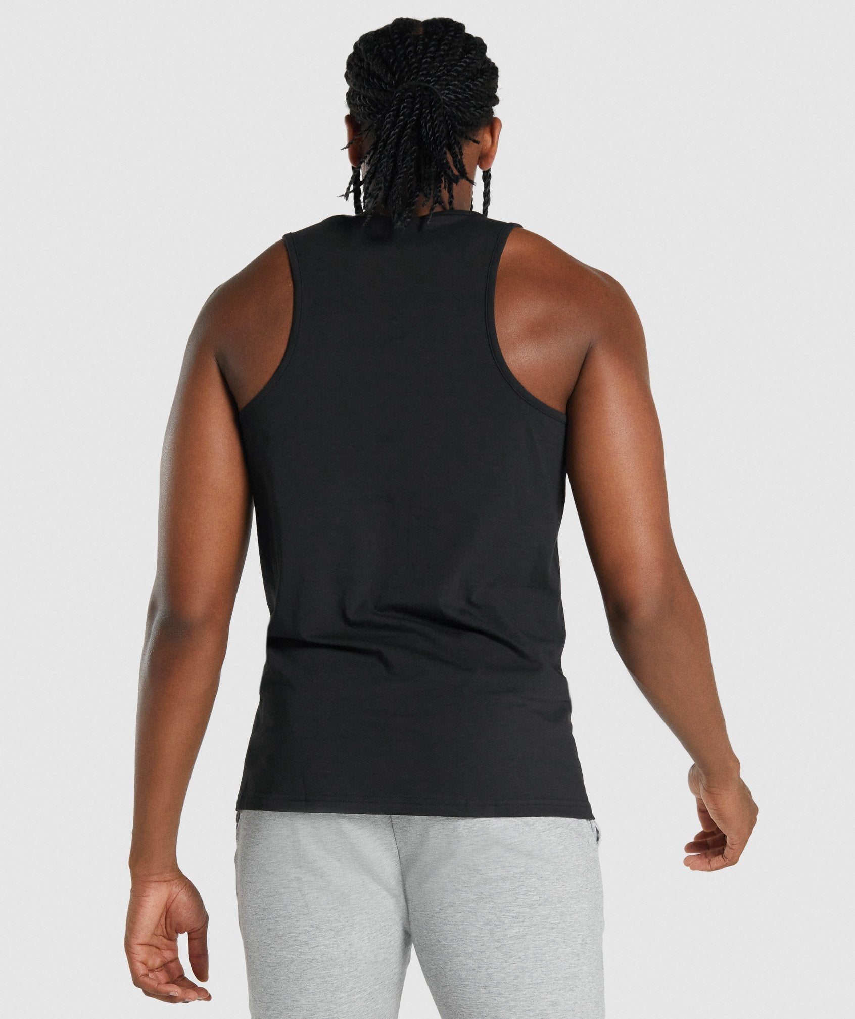 Black Men's Gymshark Critical 2.0 Tanks | OWBJKZ-480