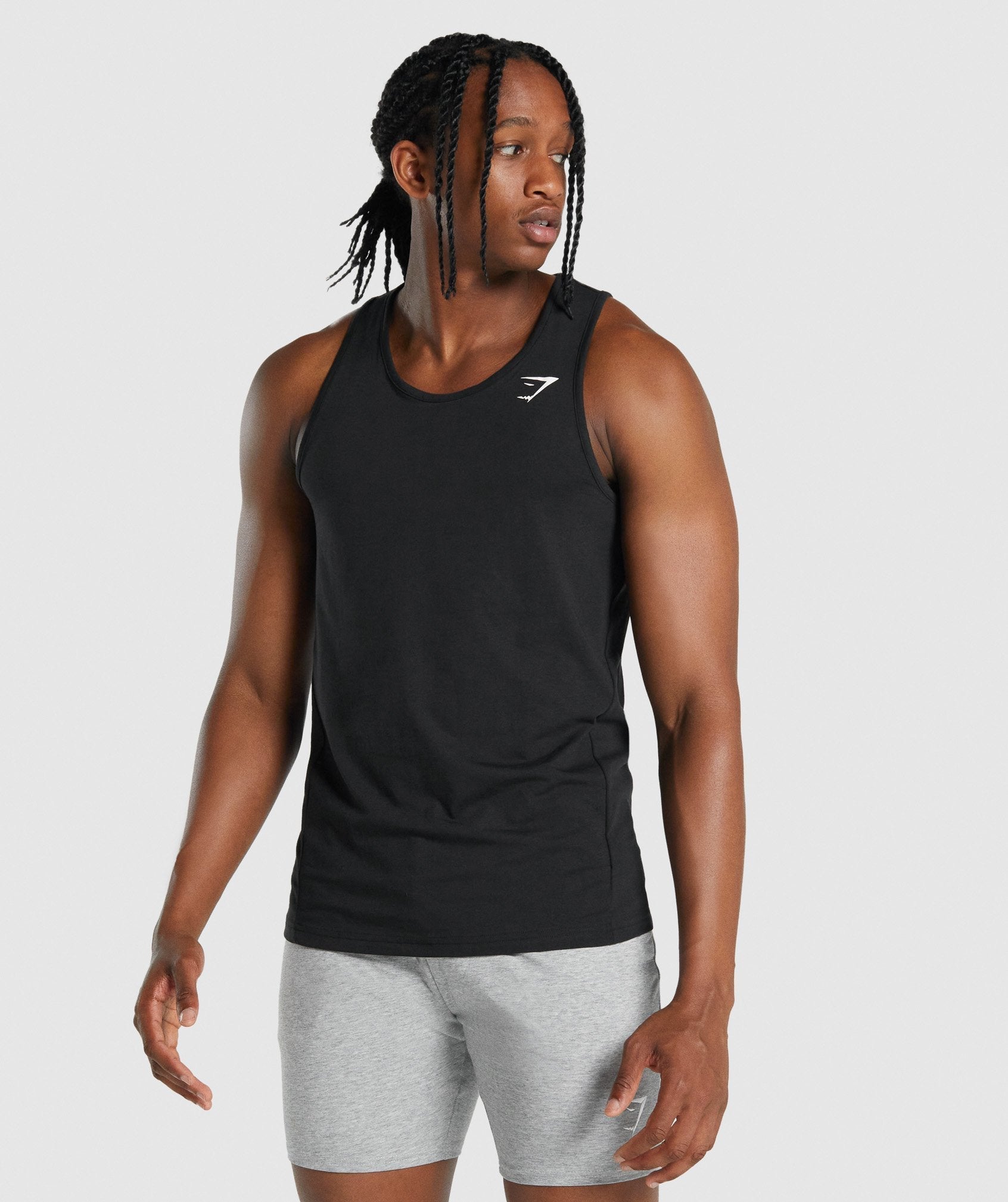 Black Men\'s Gymshark Critical 2.0 Tanks | OWBJKZ-480