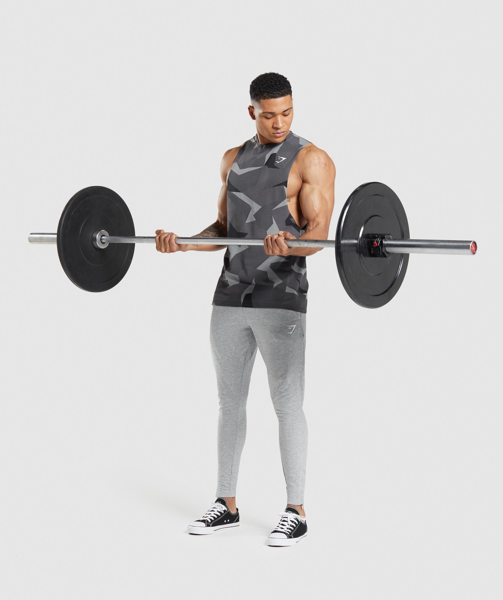 Black Men's Gymshark Critical Drop Arm Tanks | MJQYKC-361