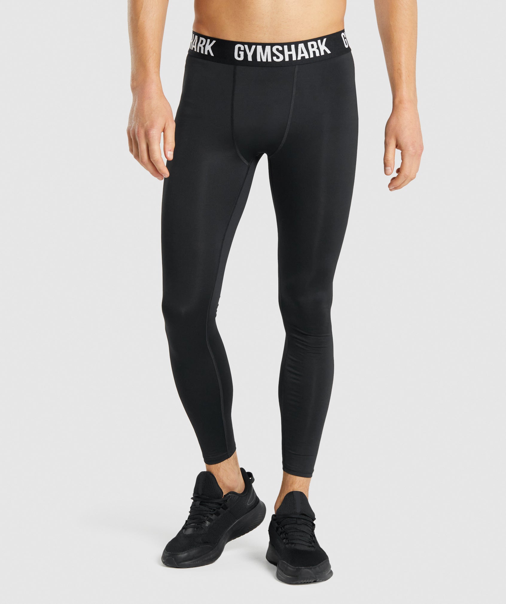 Black Men\'s Gymshark Element Baselayer Leggings | GMFRZC-546