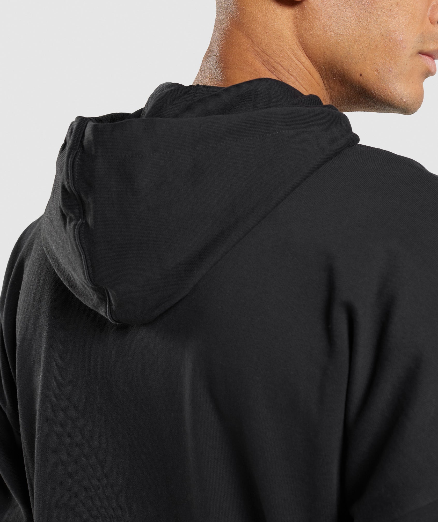 Black Men's Gymshark Essential Zip Up Hoodie | GKXUCP-830