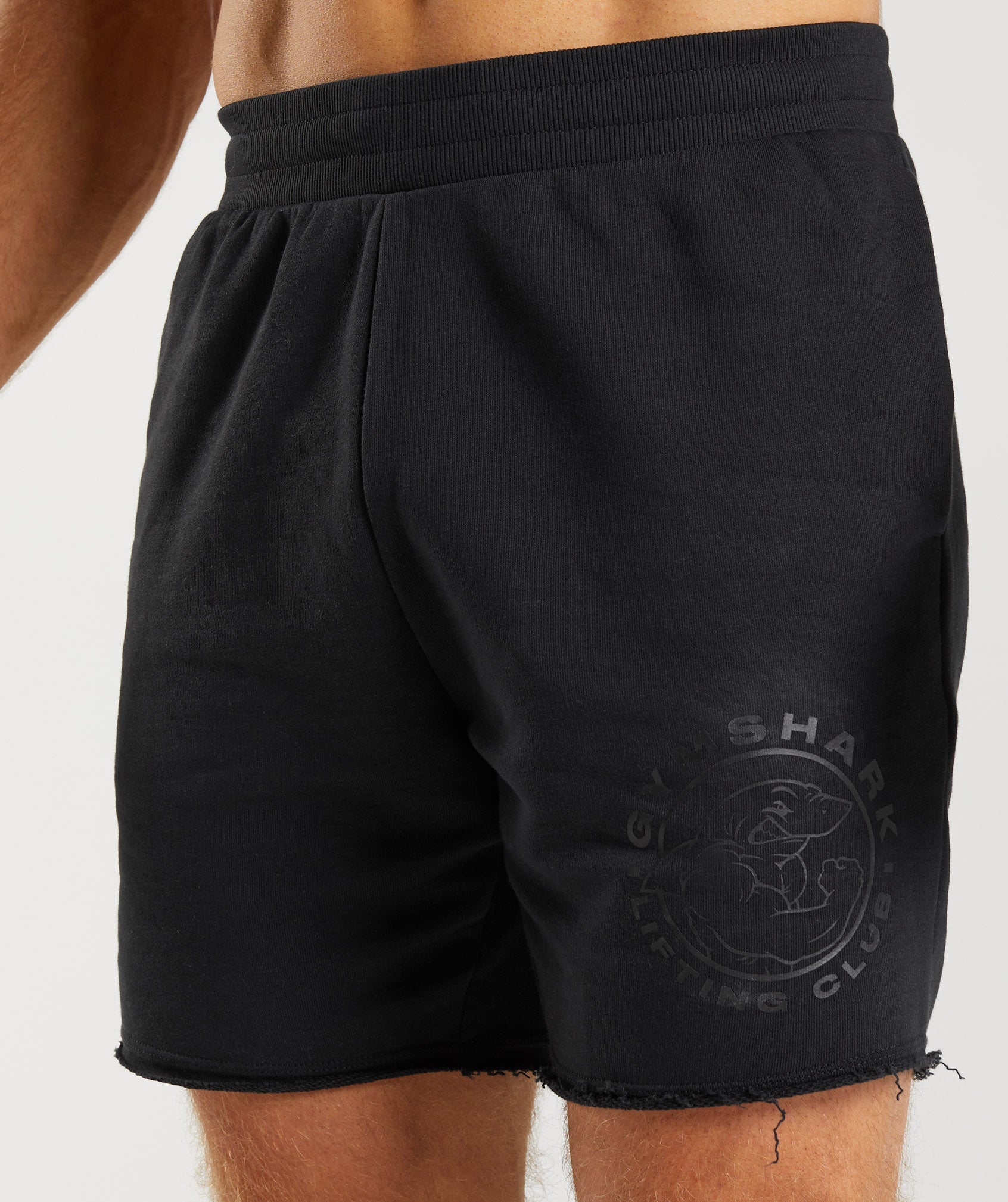 Black Men's Gymshark Legacy Shorts | QHTMSE-415