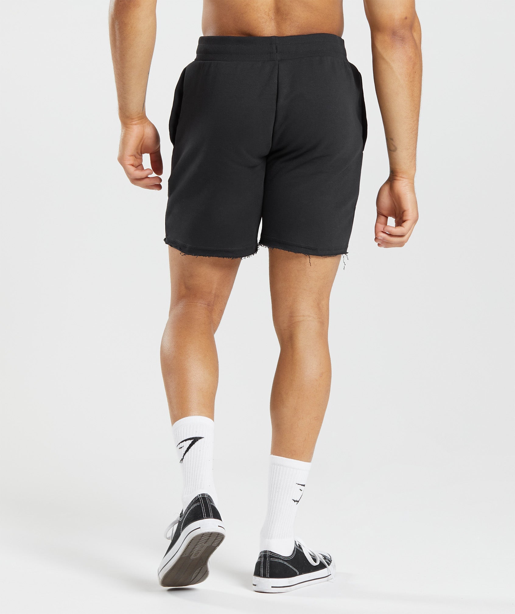 Black Men's Gymshark Legacy Shorts | RHMBTI-145