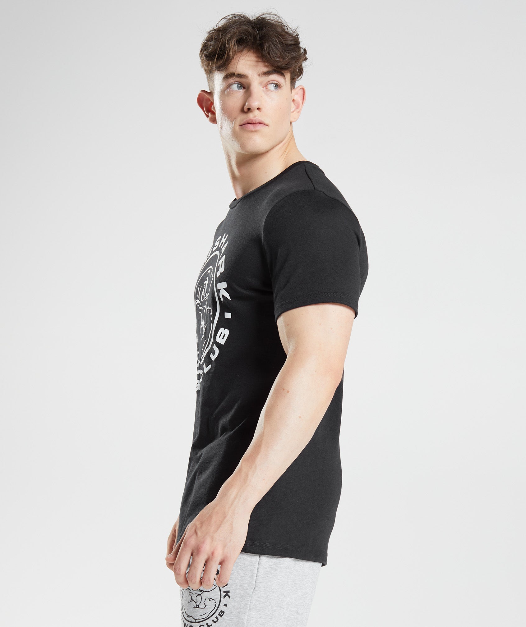 Black Men's Gymshark Legacy T Shirts | JHEITZ-391